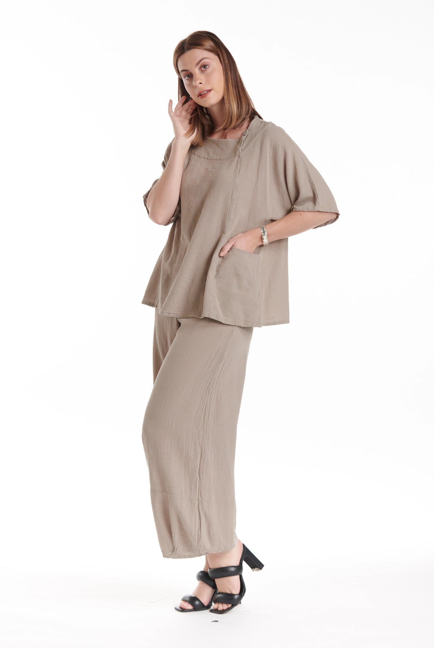Athena Cotton Gauze Blouse-Oh My Gauze