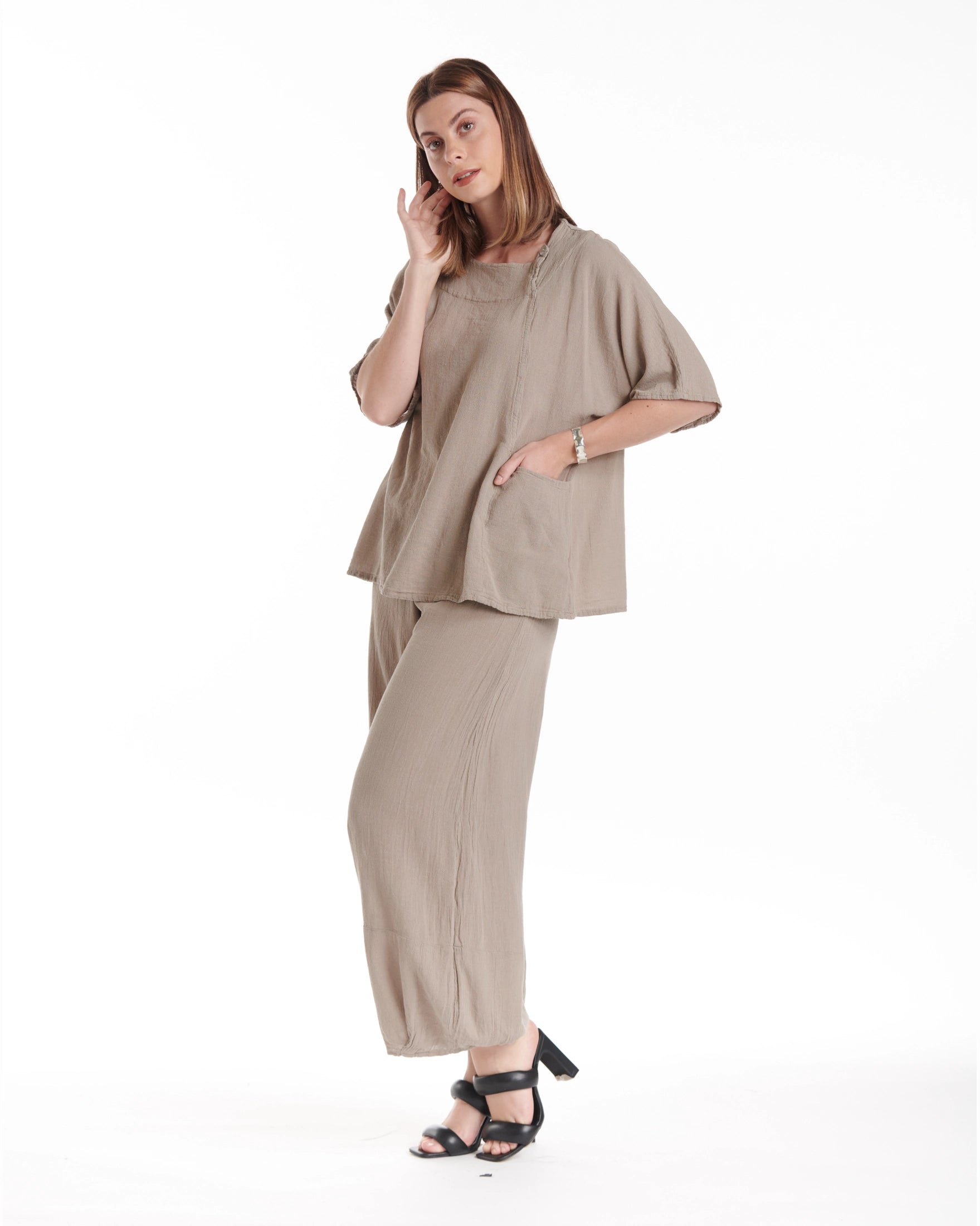 Athena Cotton Gauze Blouse-Oh My Gauze