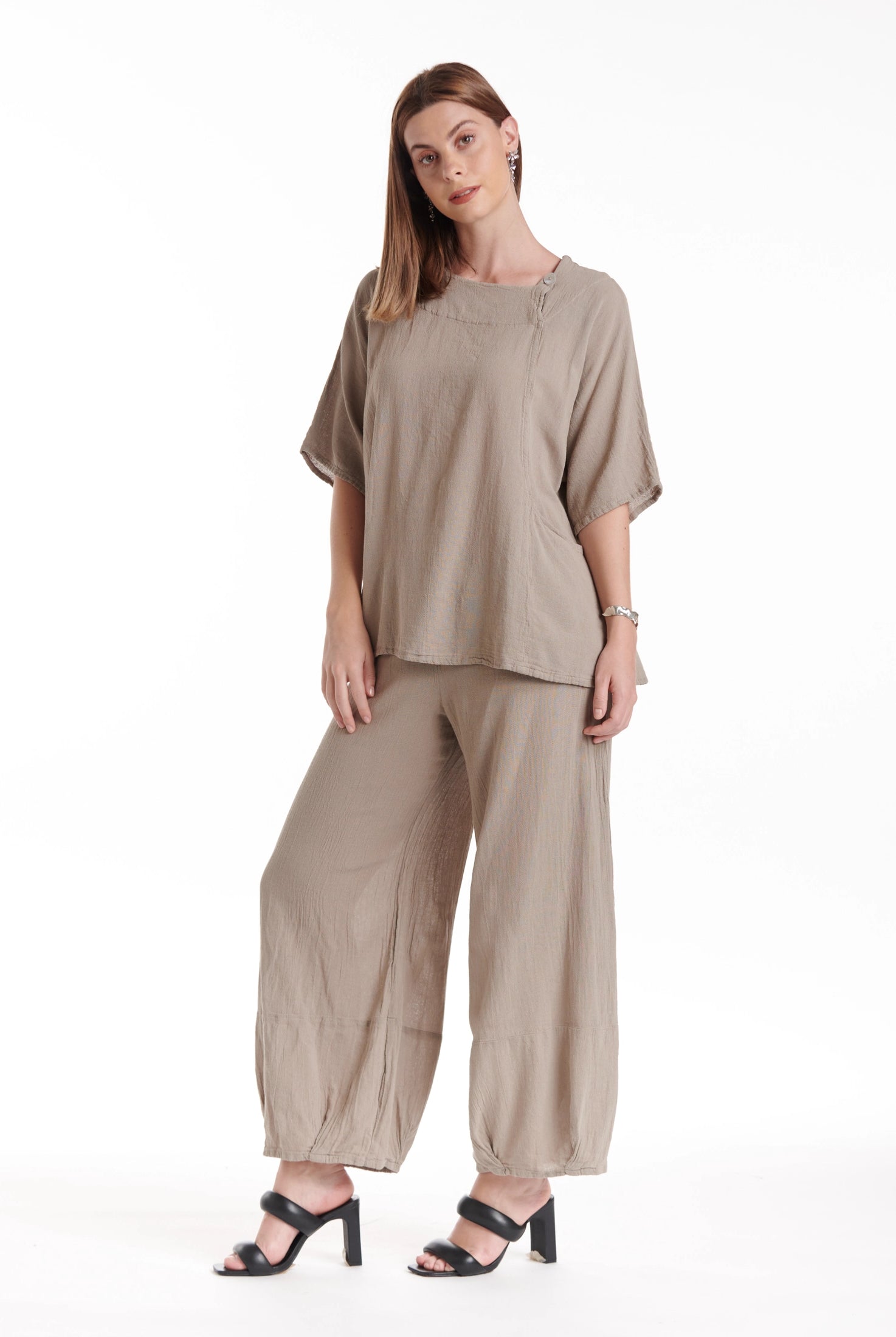 Athena Cotton Gauze Blouse-Oh My Gauze