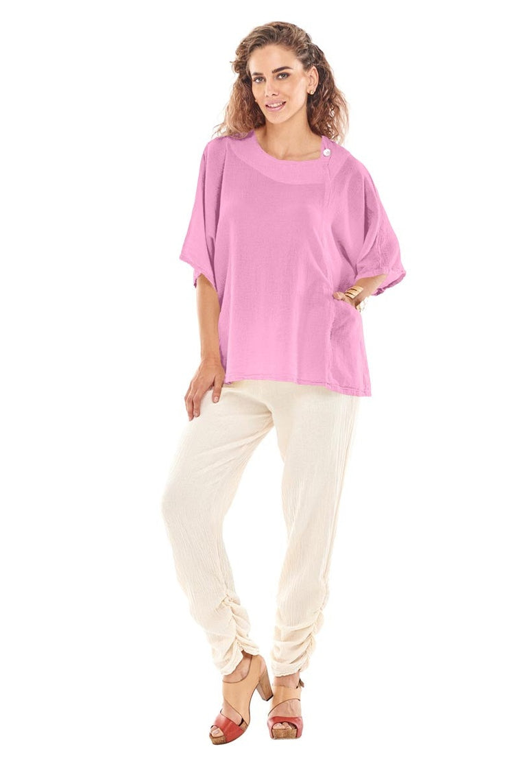 Athena Cotton Gauze Blouse-Oh My Gauze