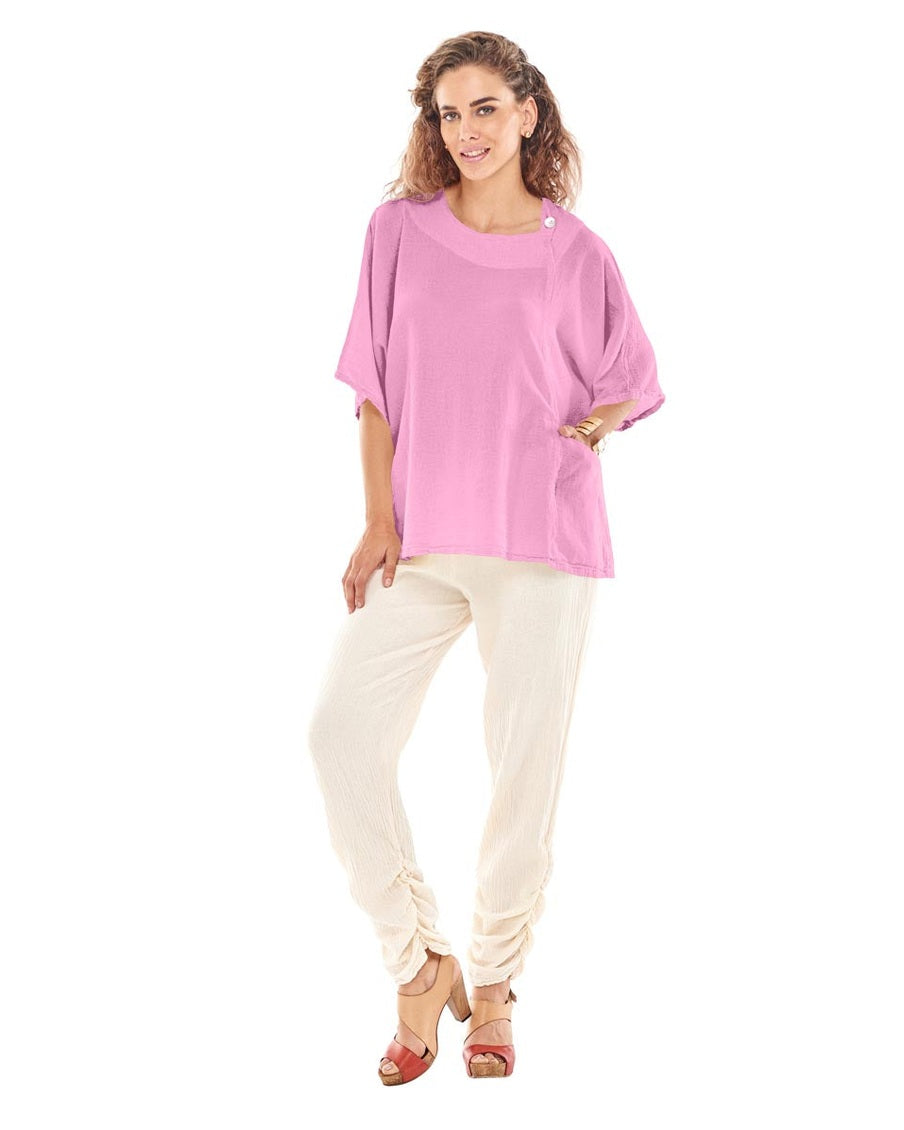 Athena Cotton Gauze Blouse-Oh My Gauze