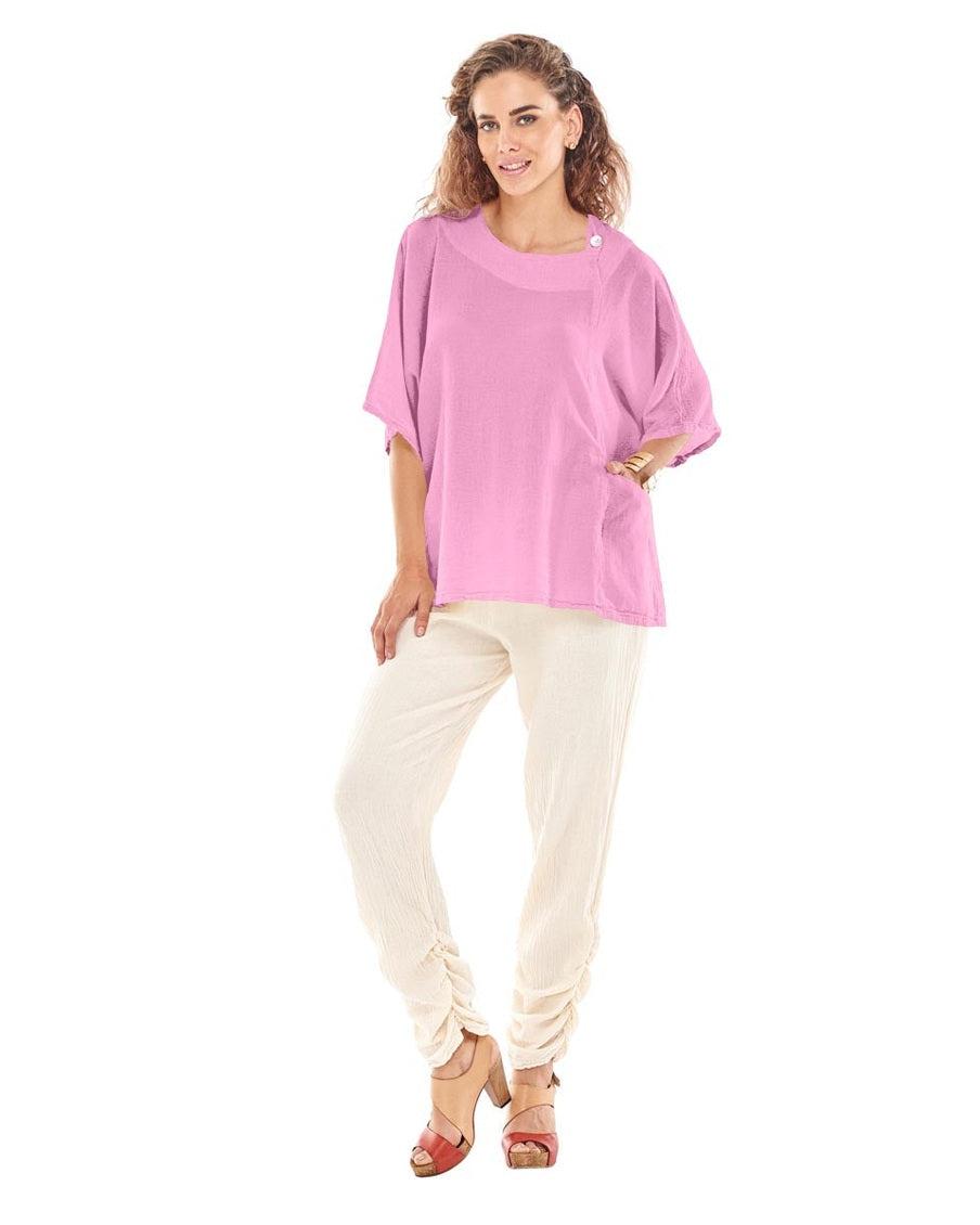 Athena Cotton Gauze Blouse-Oh My Gauze