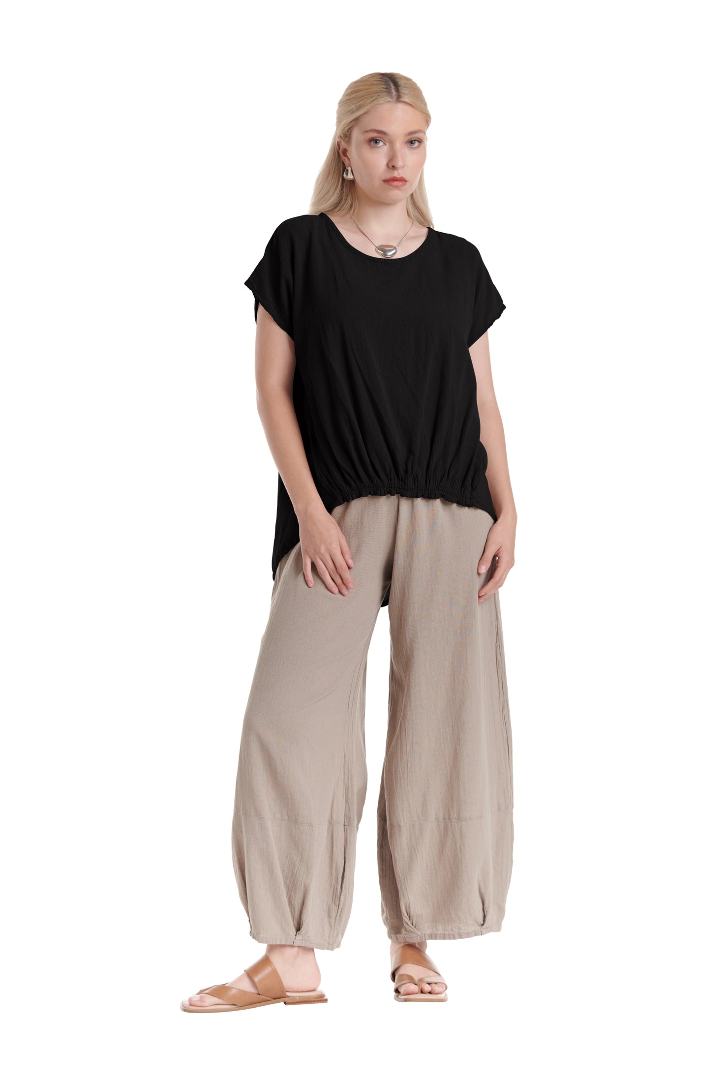 Ava Cotton Gauze Blouse – New Arrival-Oh My Gauze