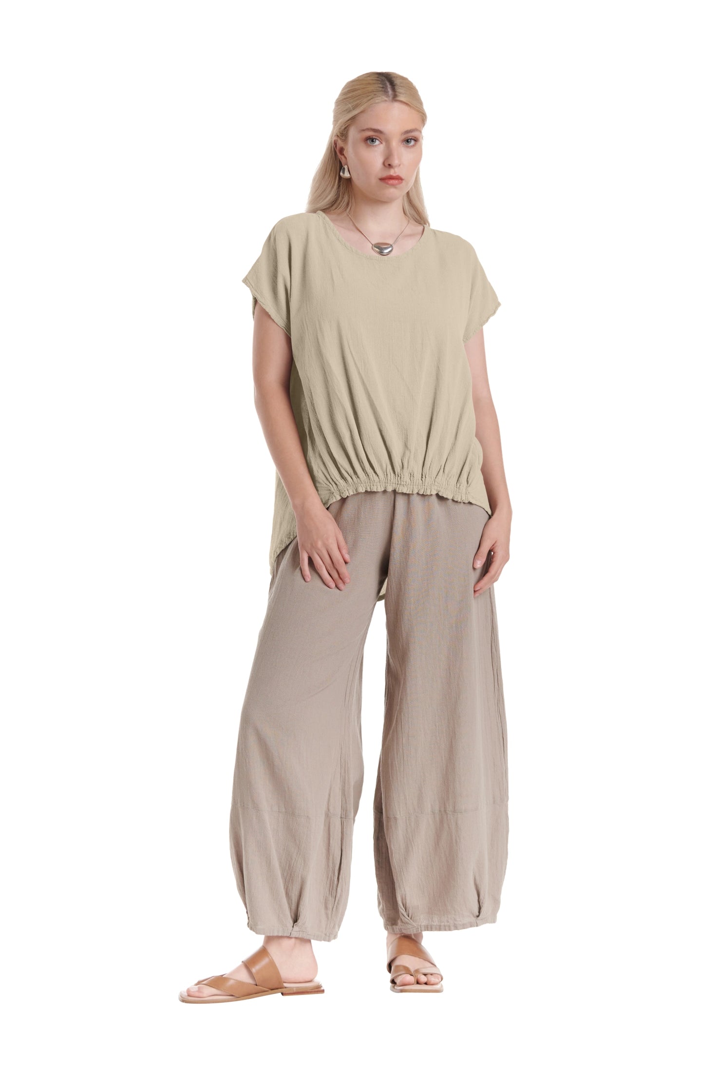 Ava Cotton Gauze Blouse – New Arrival-Oh My Gauze