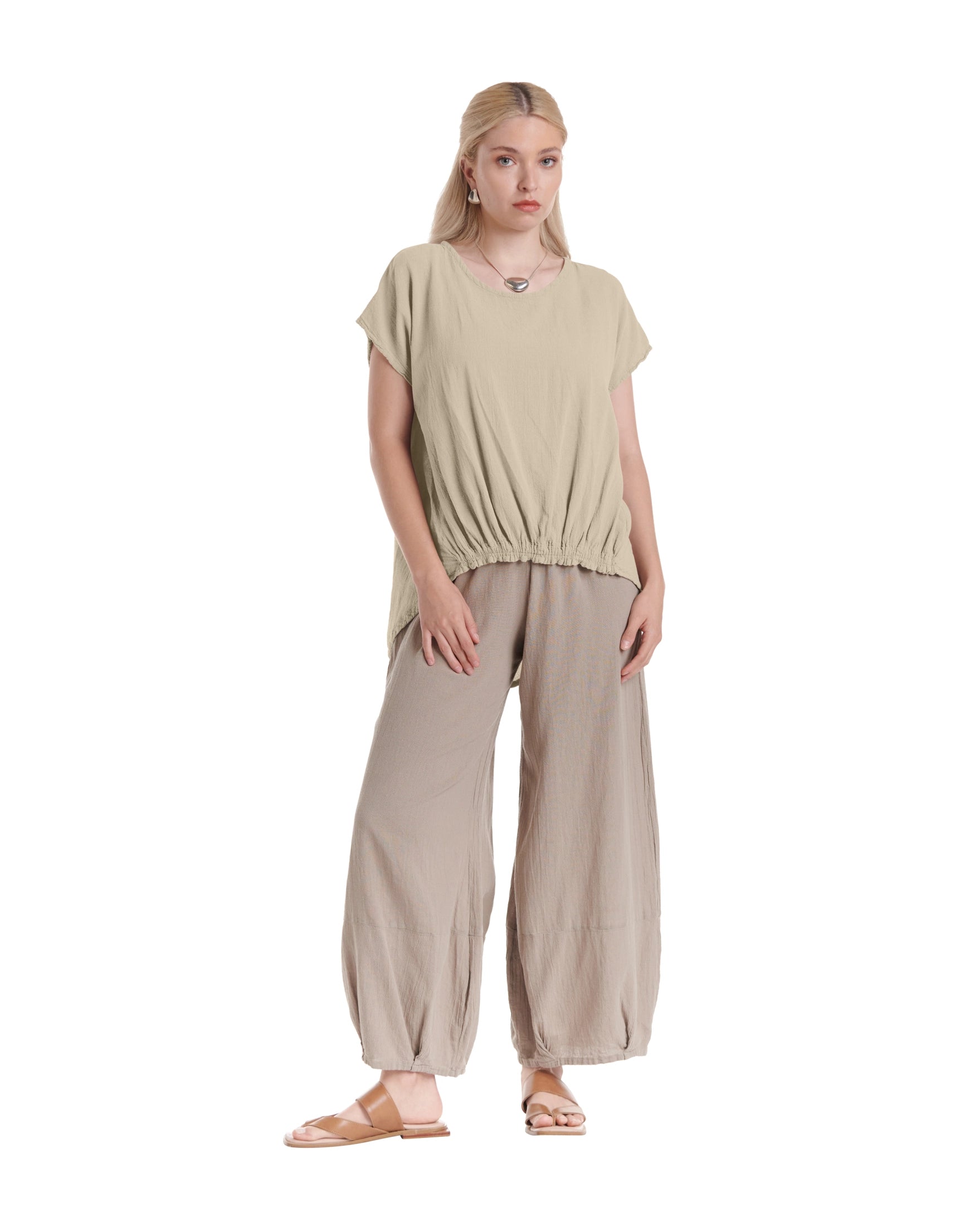 Ava Cotton Gauze Blouse – New Arrival-Oh My Gauze