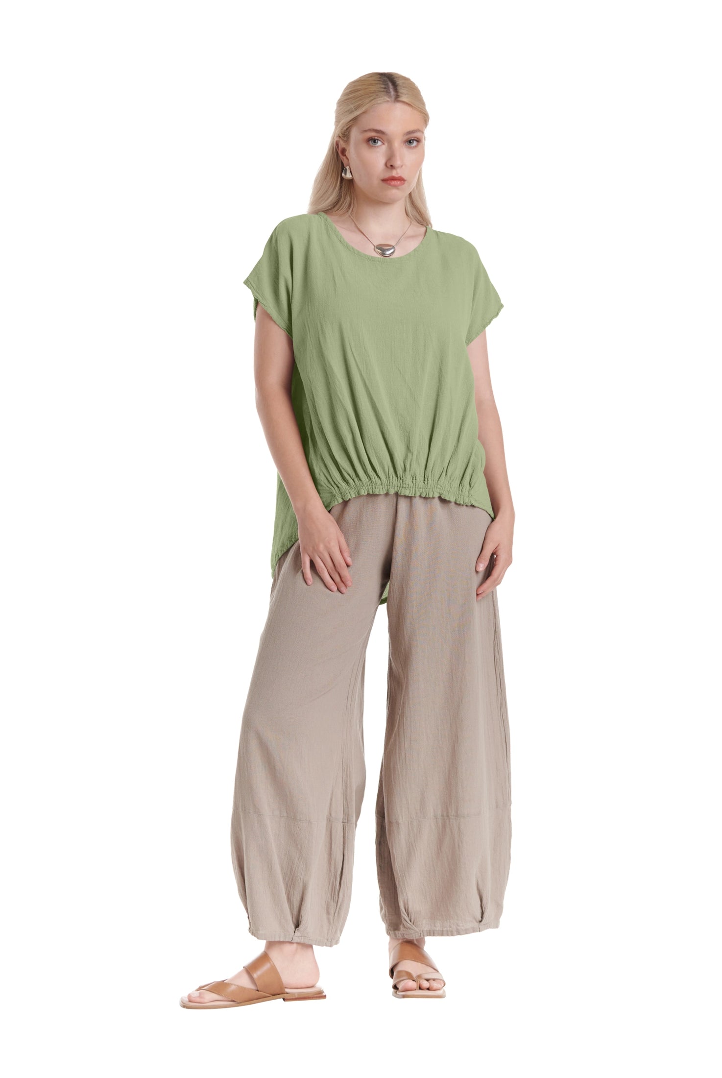 Ava Cotton Gauze Blouse – New Arrival-Oh My Gauze