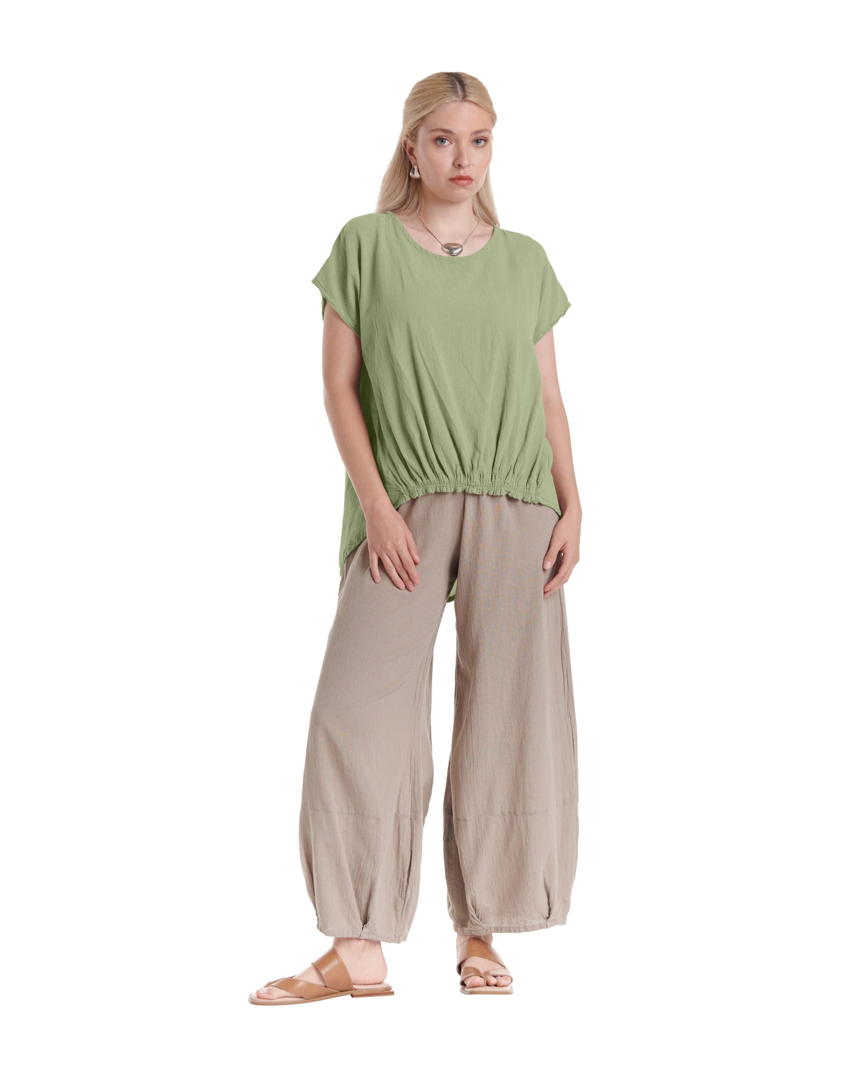 Ava Cotton Gauze Blouse – New Arrival-Oh My Gauze