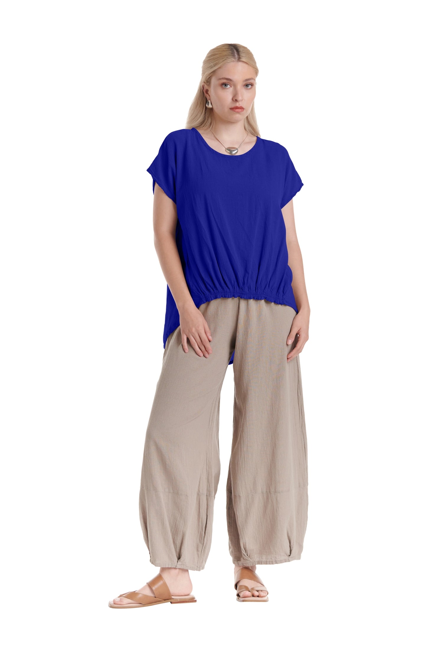 Ava Cotton Gauze Blouse – New Arrival-Oh My Gauze