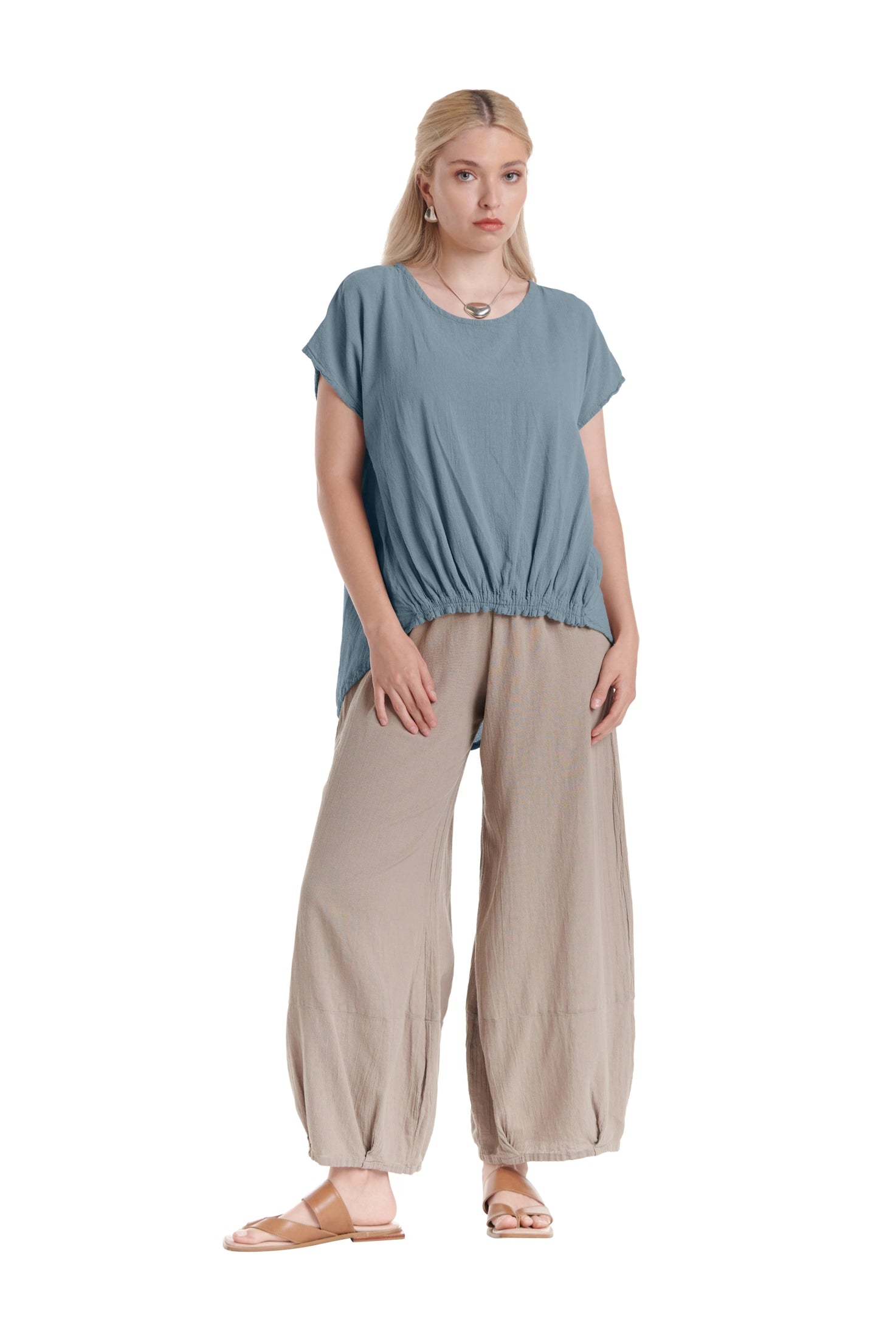 Ava Cotton Gauze Blouse – New Arrival-Oh My Gauze