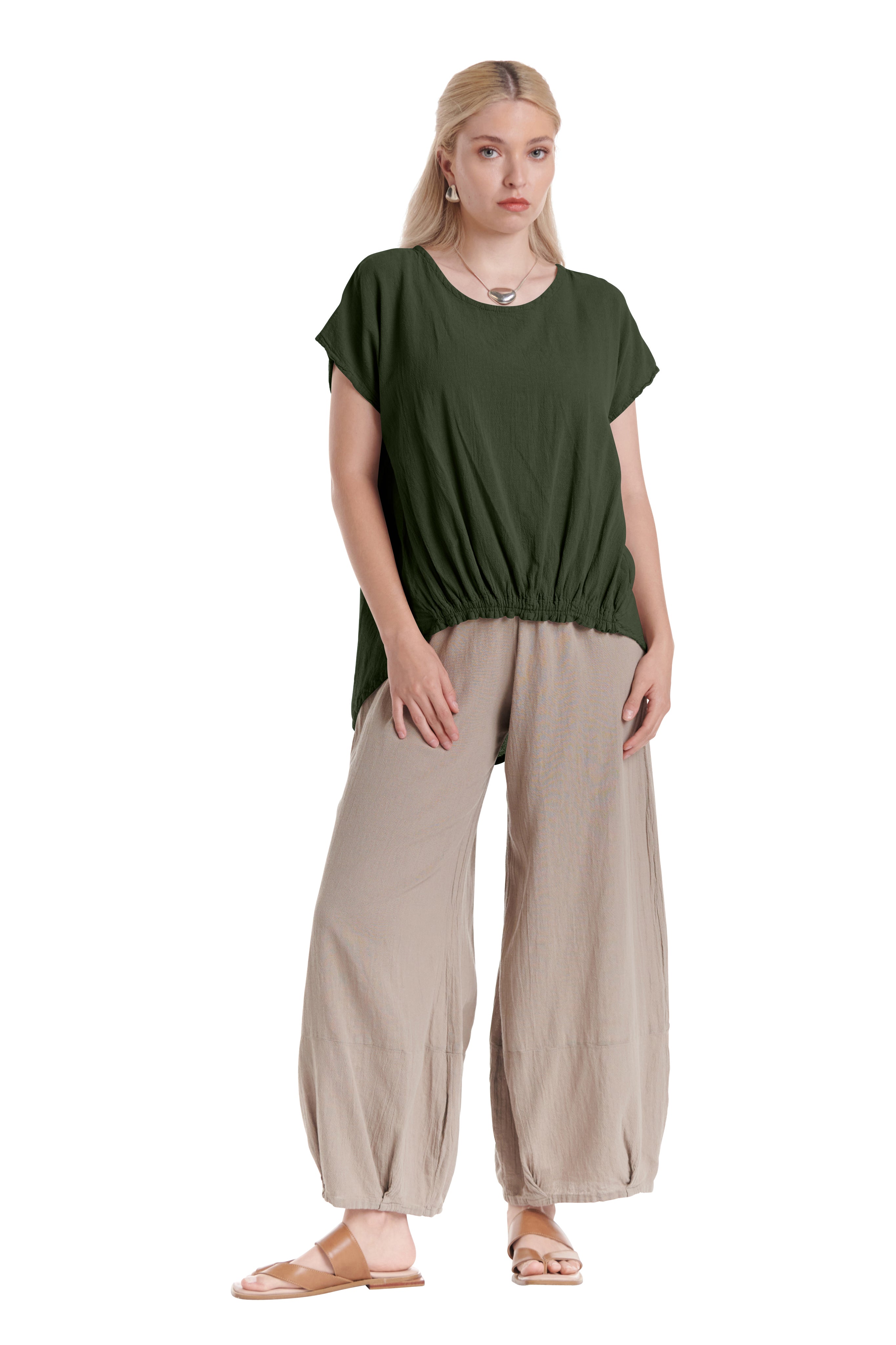 Ava Cotton Gauze Blouse-Oh My Gauze