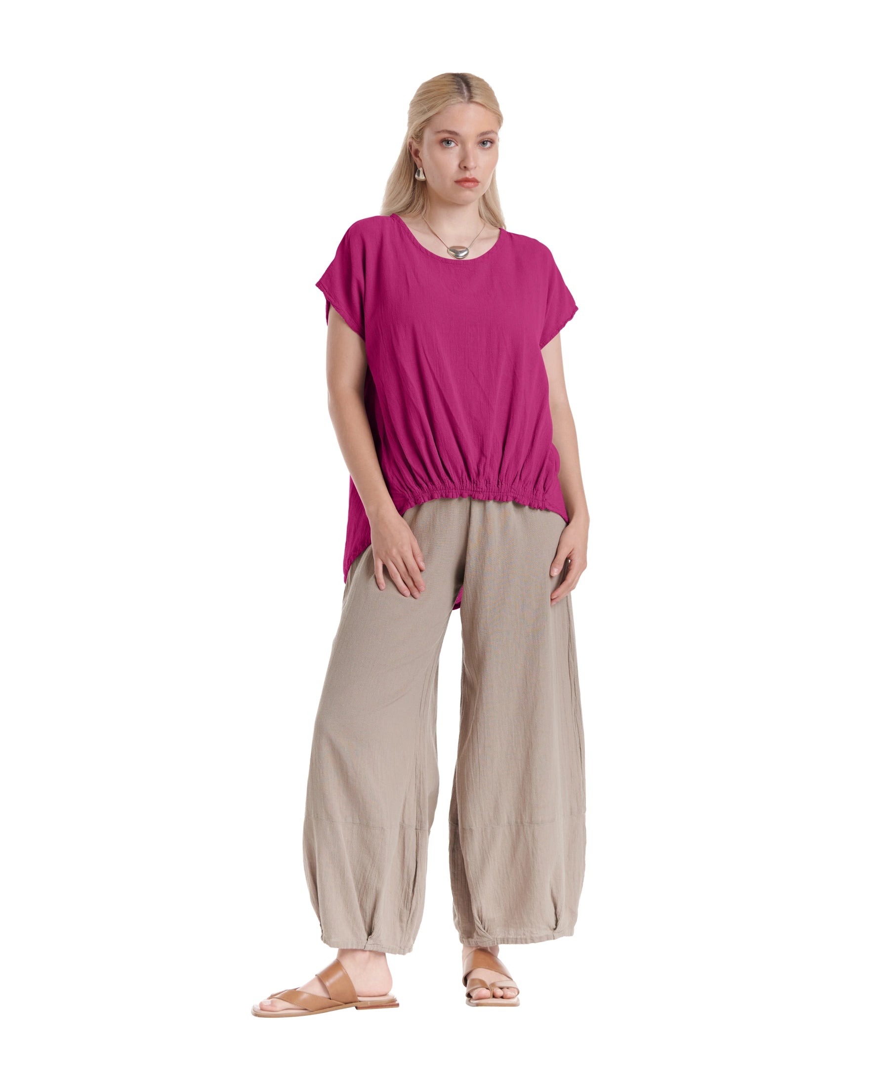 Ava Cotton Gauze Blouse – New Arrival-Oh My Gauze