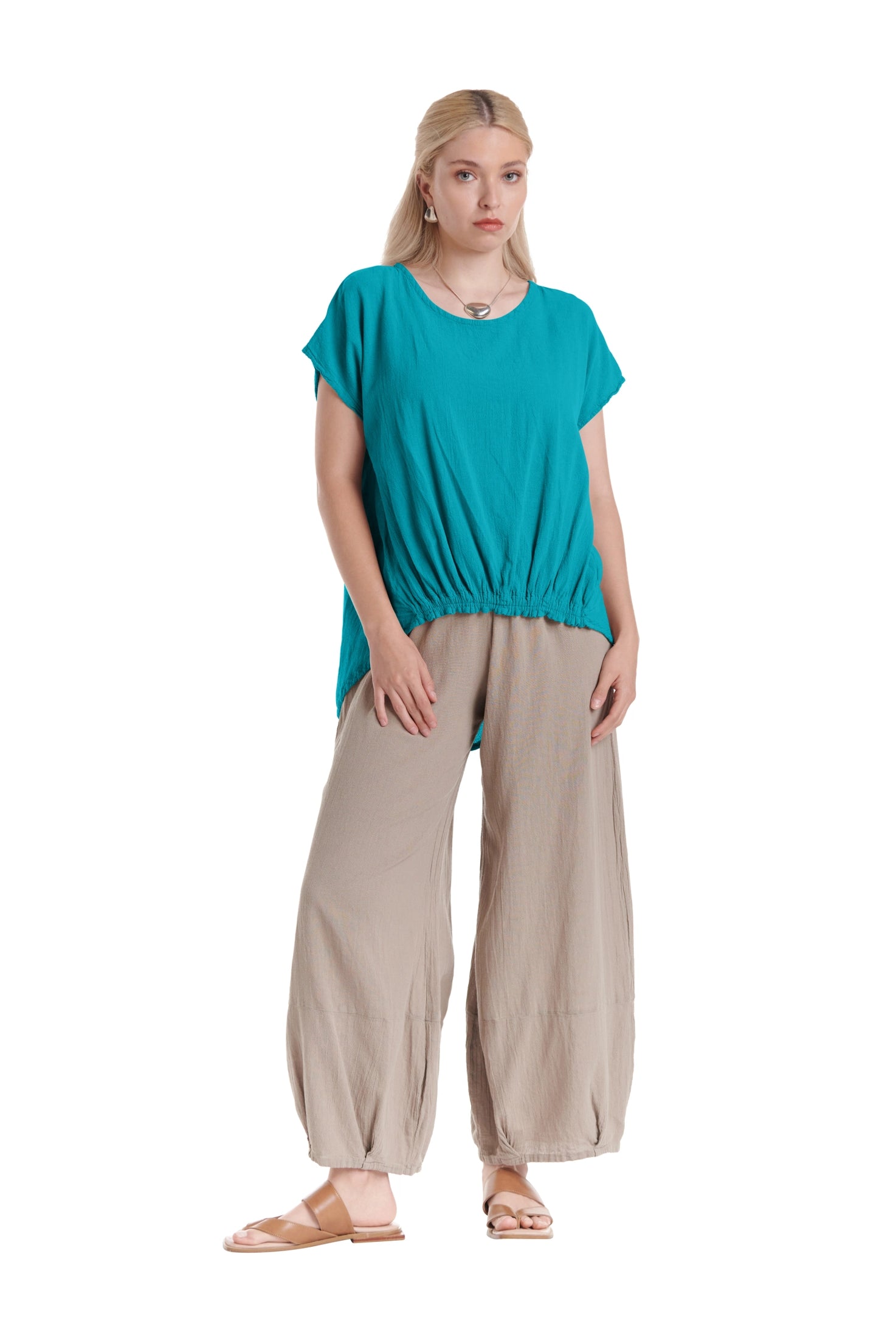 Ava Cotton Gauze Blouse – New Arrival-Oh My Gauze