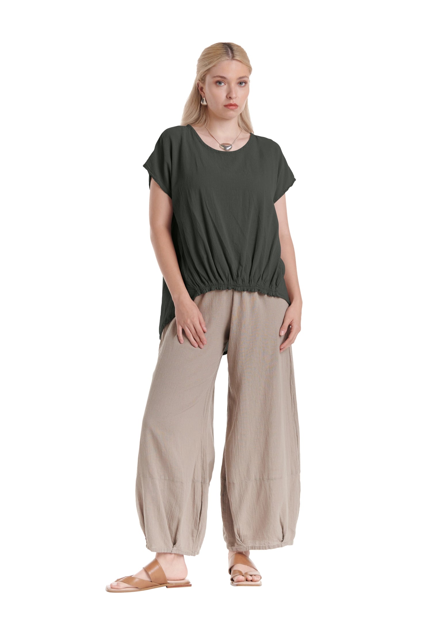 Ava Cotton Gauze Blouse – New Arrival-Oh My Gauze