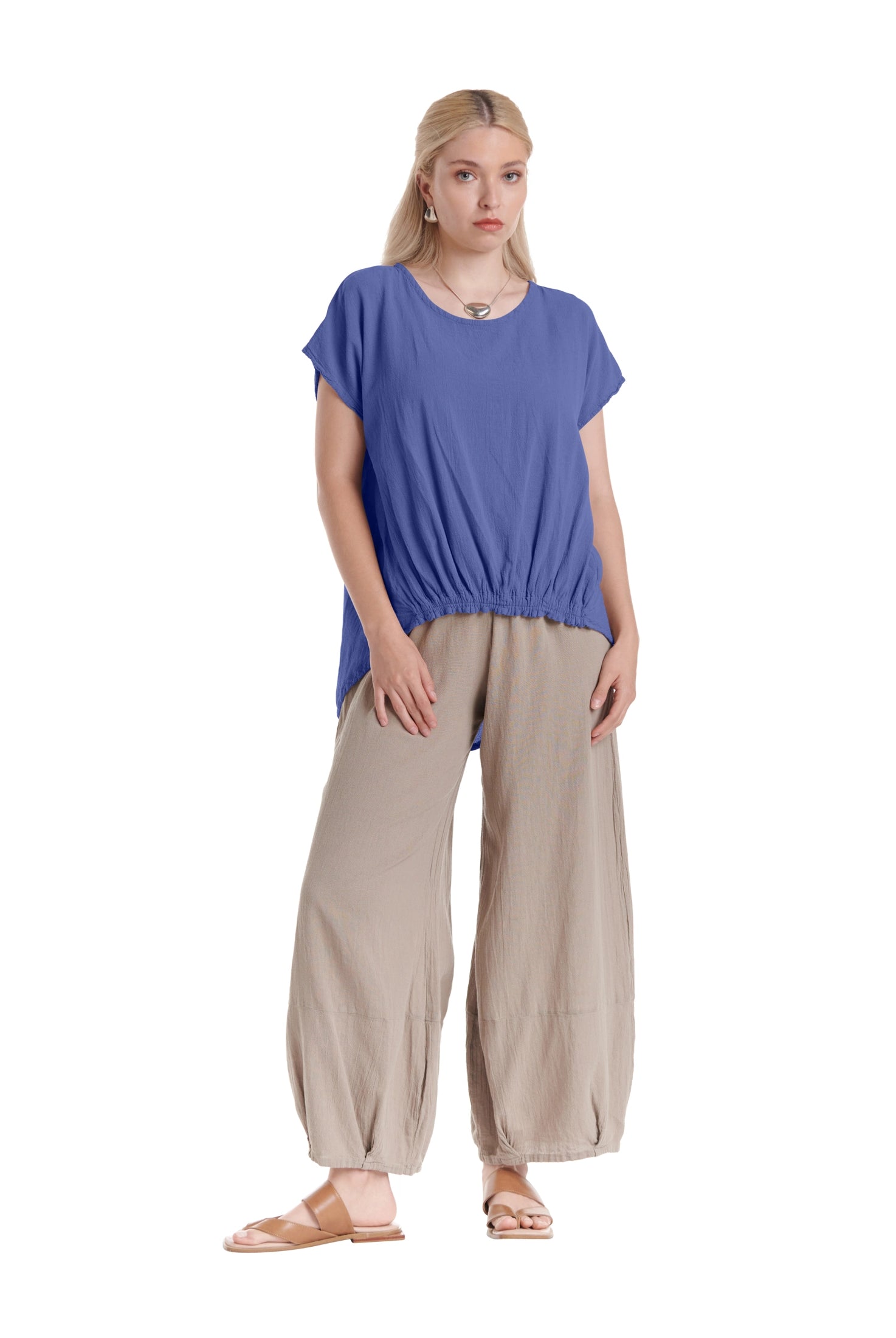 Ava Cotton Gauze Blouse – New Arrival-Oh My Gauze