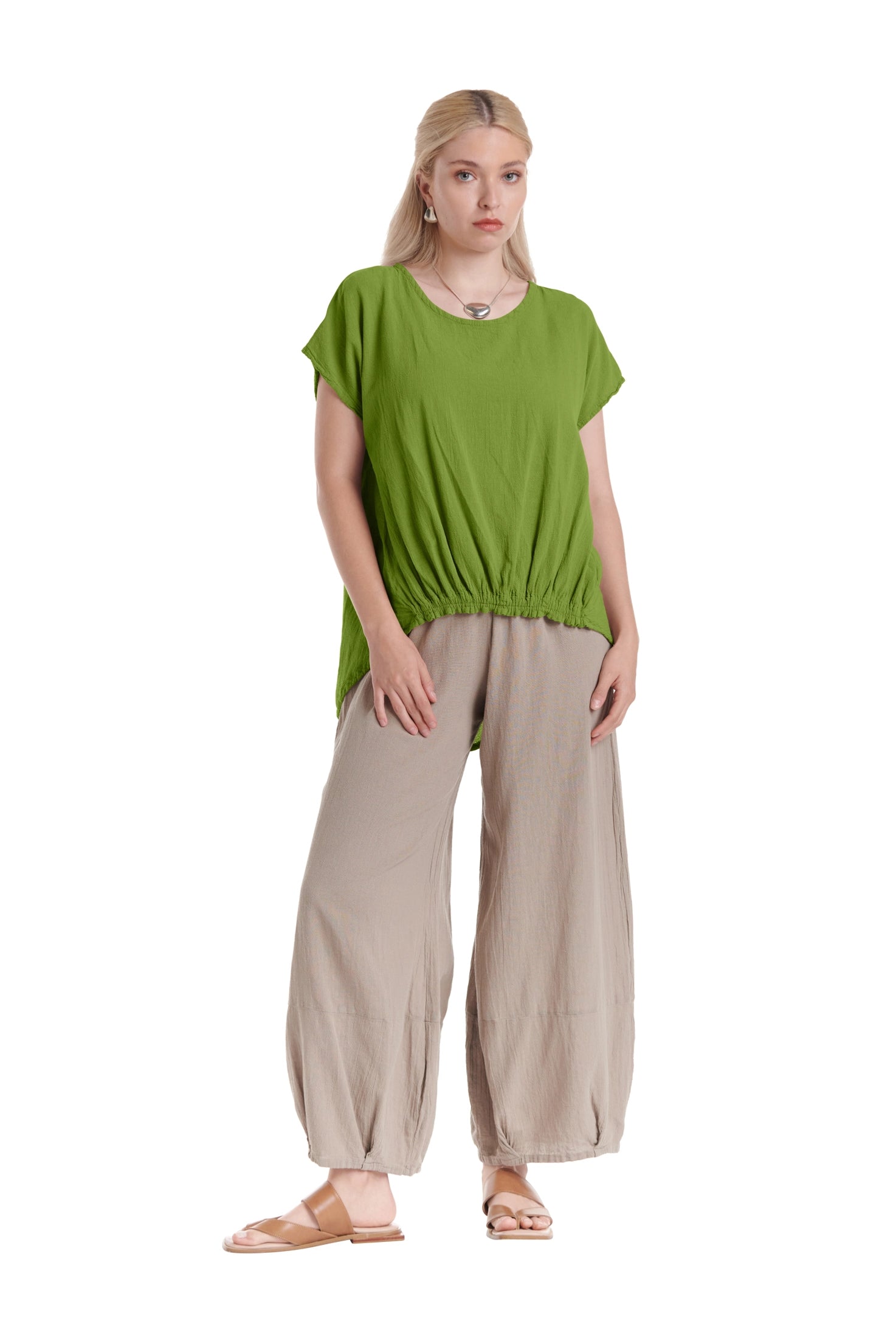 Ava Cotton Gauze Blouse – New Arrival-Oh My Gauze