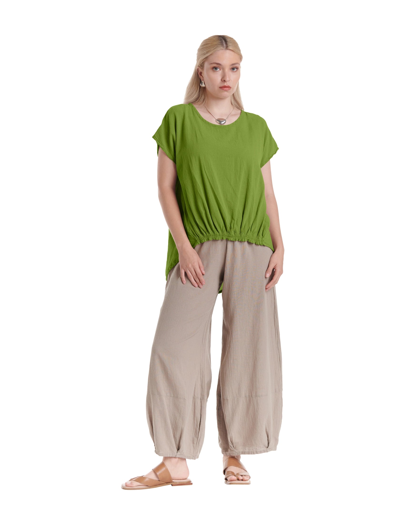 Ava Cotton Gauze Blouse – New Arrival-Oh My Gauze