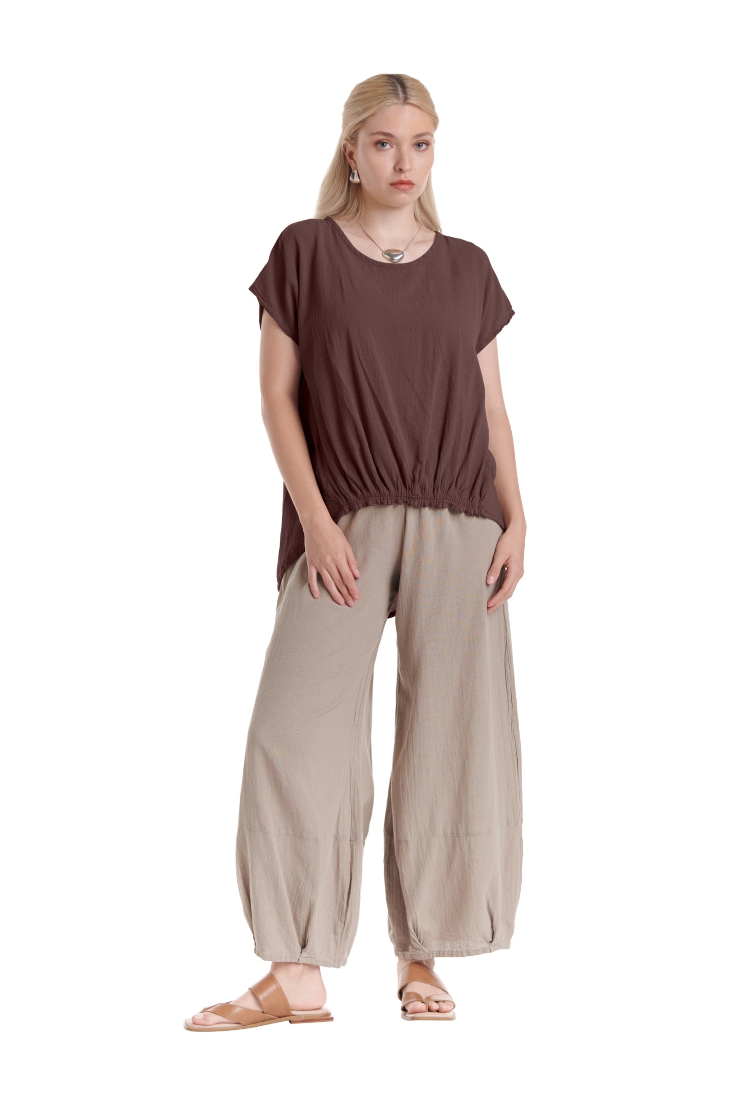 Ava Cotton Gauze Blouse – New Arrival-Oh My Gauze