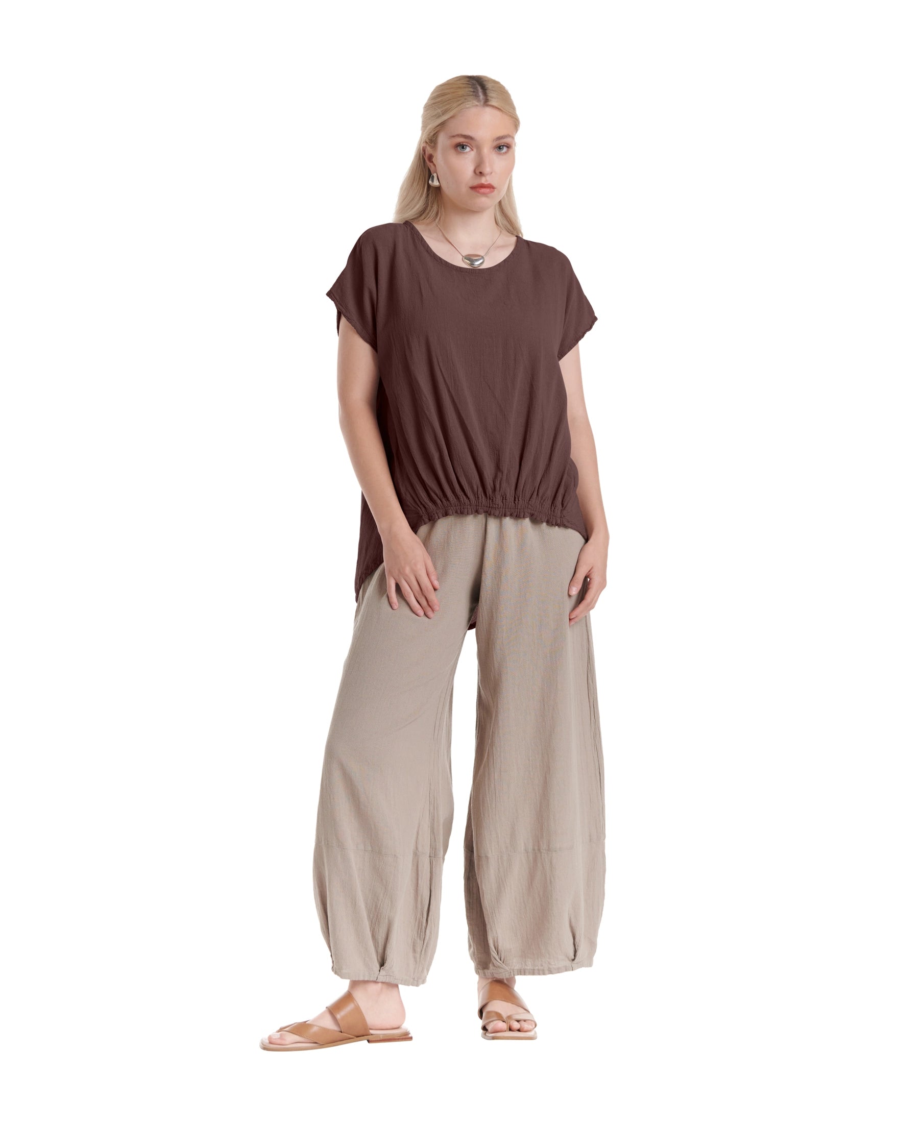 Ava Cotton Gauze Blouse – New Arrival-Oh My Gauze