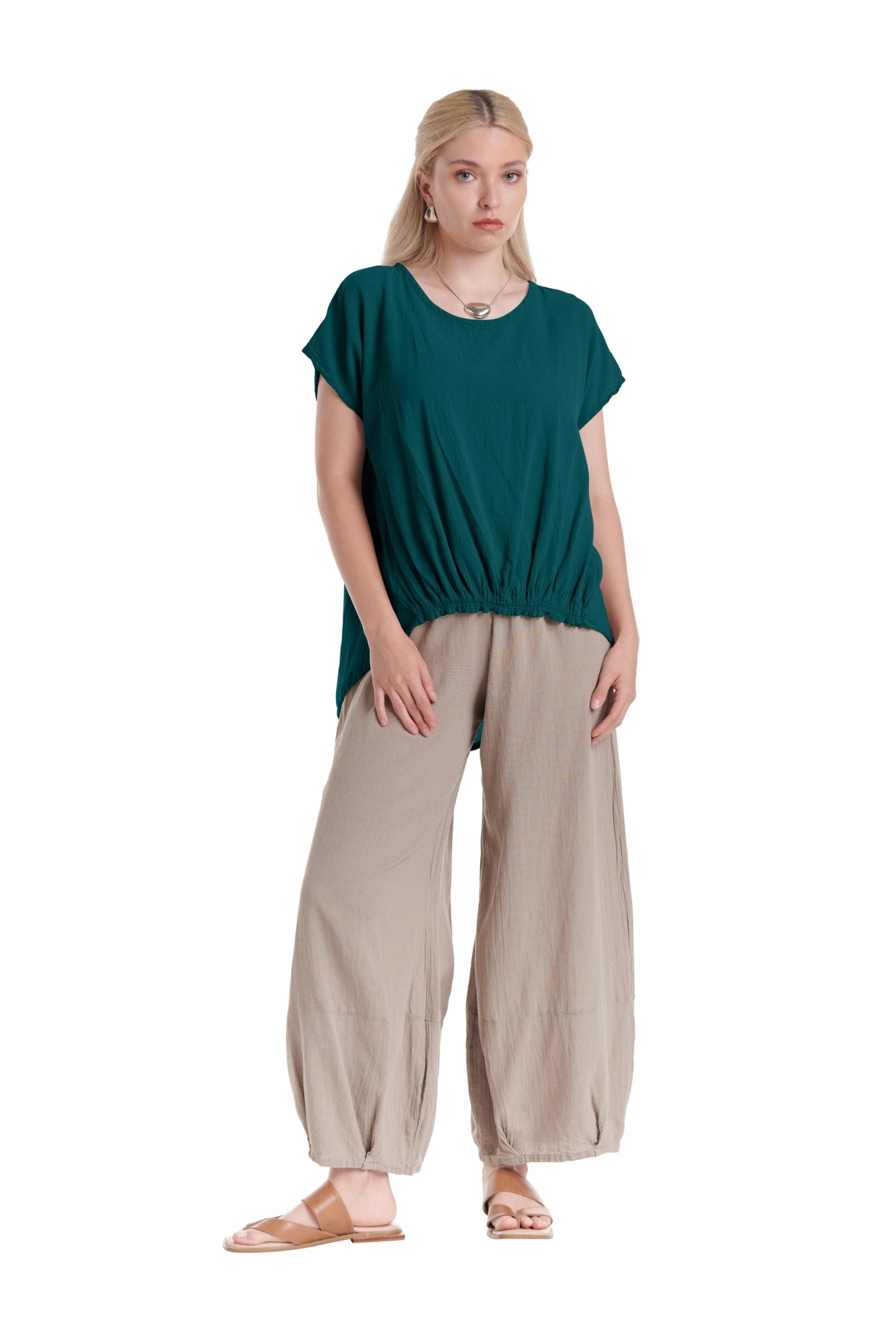 Ava Cotton Gauze Blouse – New Arrival-Oh My Gauze
