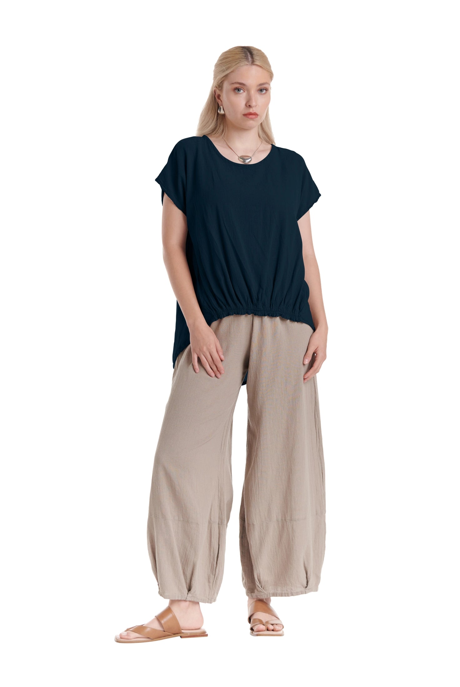 Ava Cotton Gauze Blouse – New Arrival-Oh My Gauze