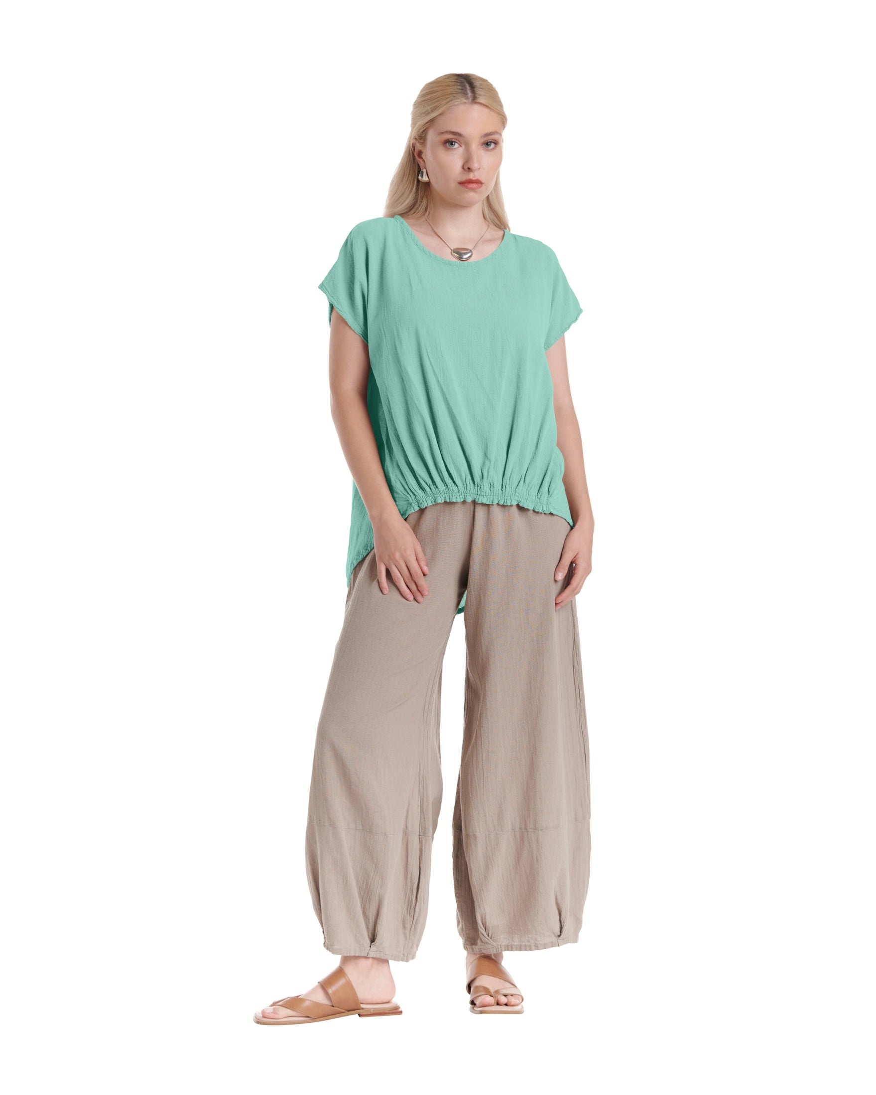 Ava Cotton Gauze Blouse – New Arrival-Oh My Gauze