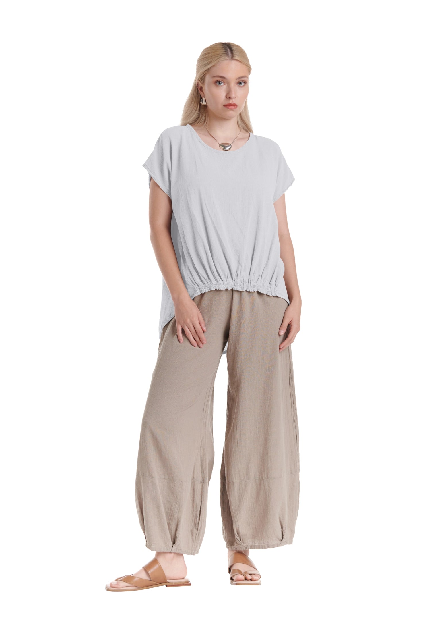 Ava Cotton Gauze Blouse – New Arrival-Oh My Gauze