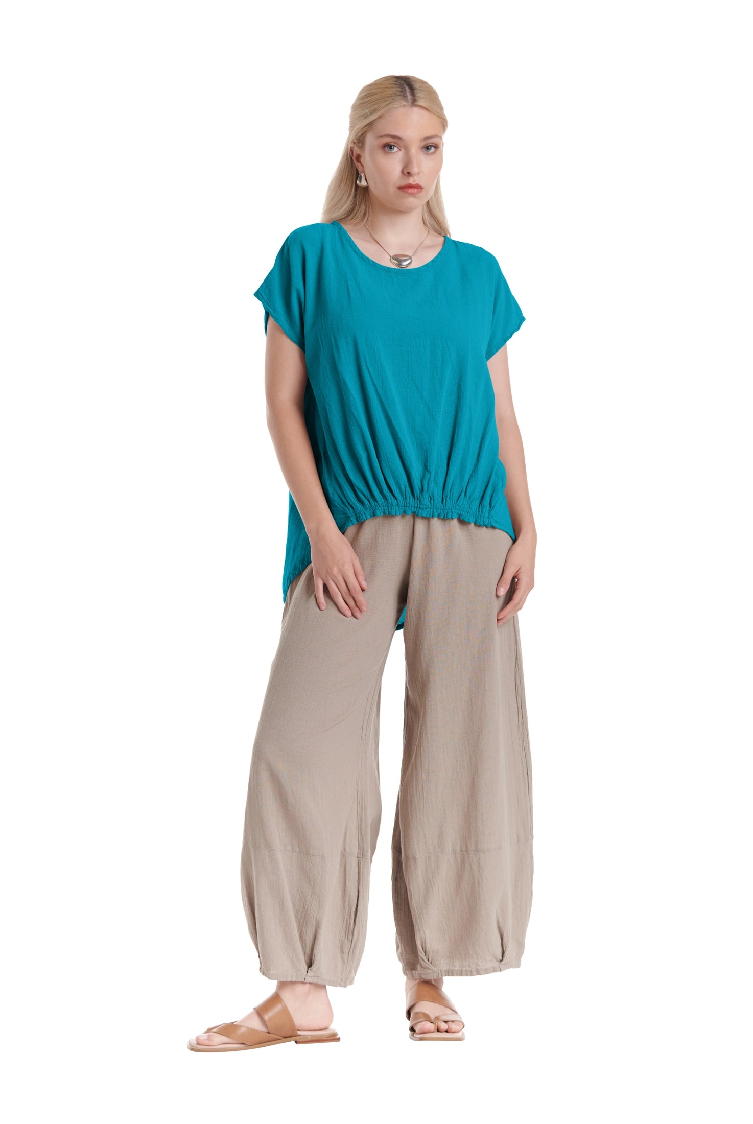 Ava Cotton Gauze Blouse – New Arrival-Oh My Gauze