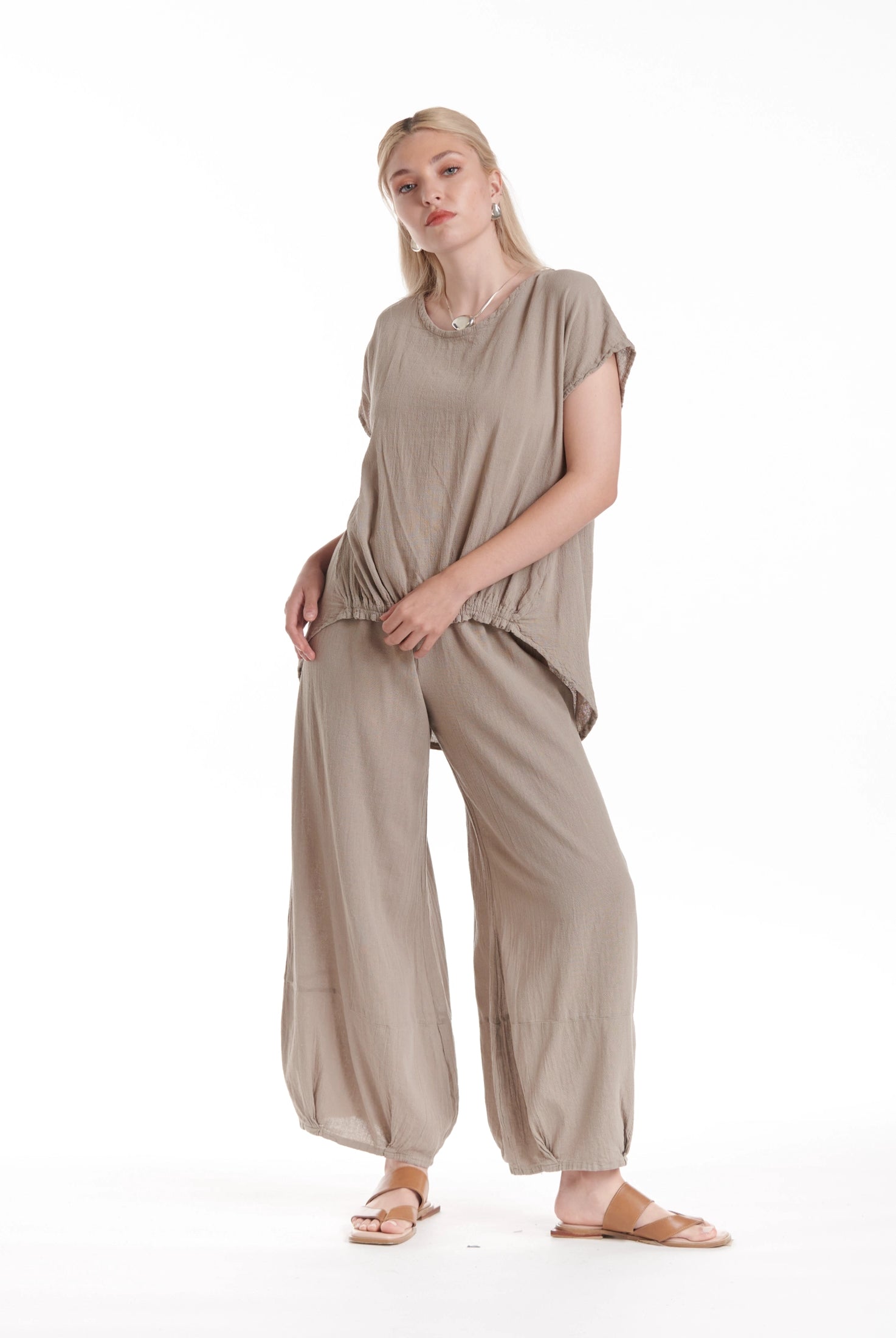 Ava Cotton Gauze Blouse – New Arrival-Oh My Gauze