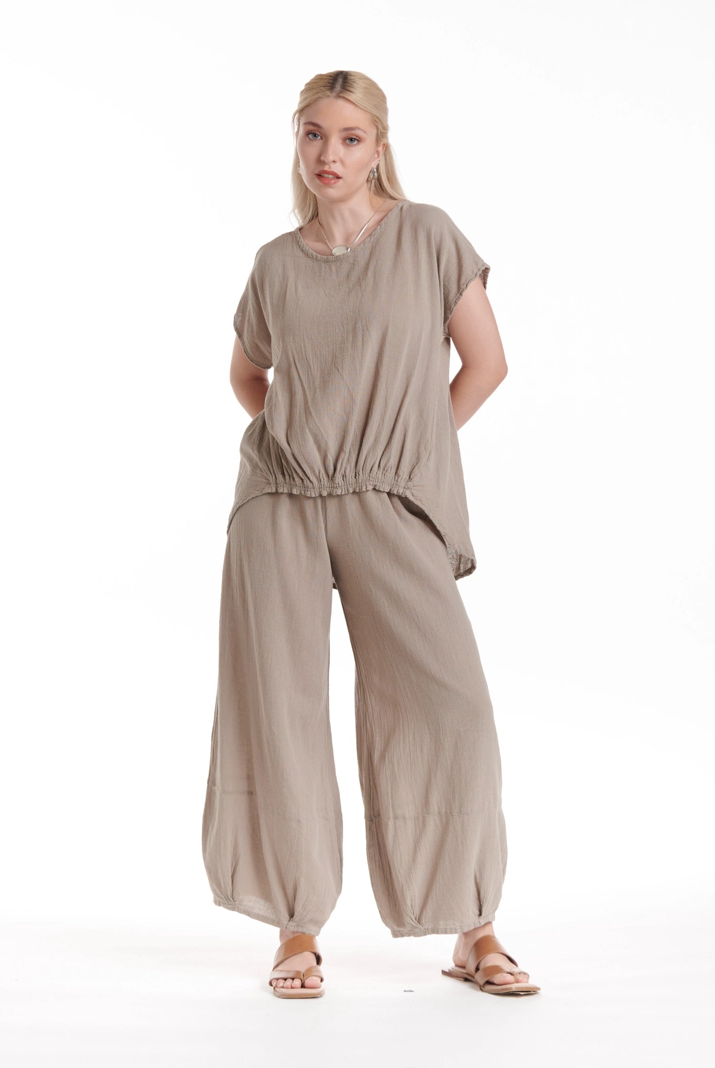 Ava Cotton Gauze Blouse – New Arrival-Oh My Gauze