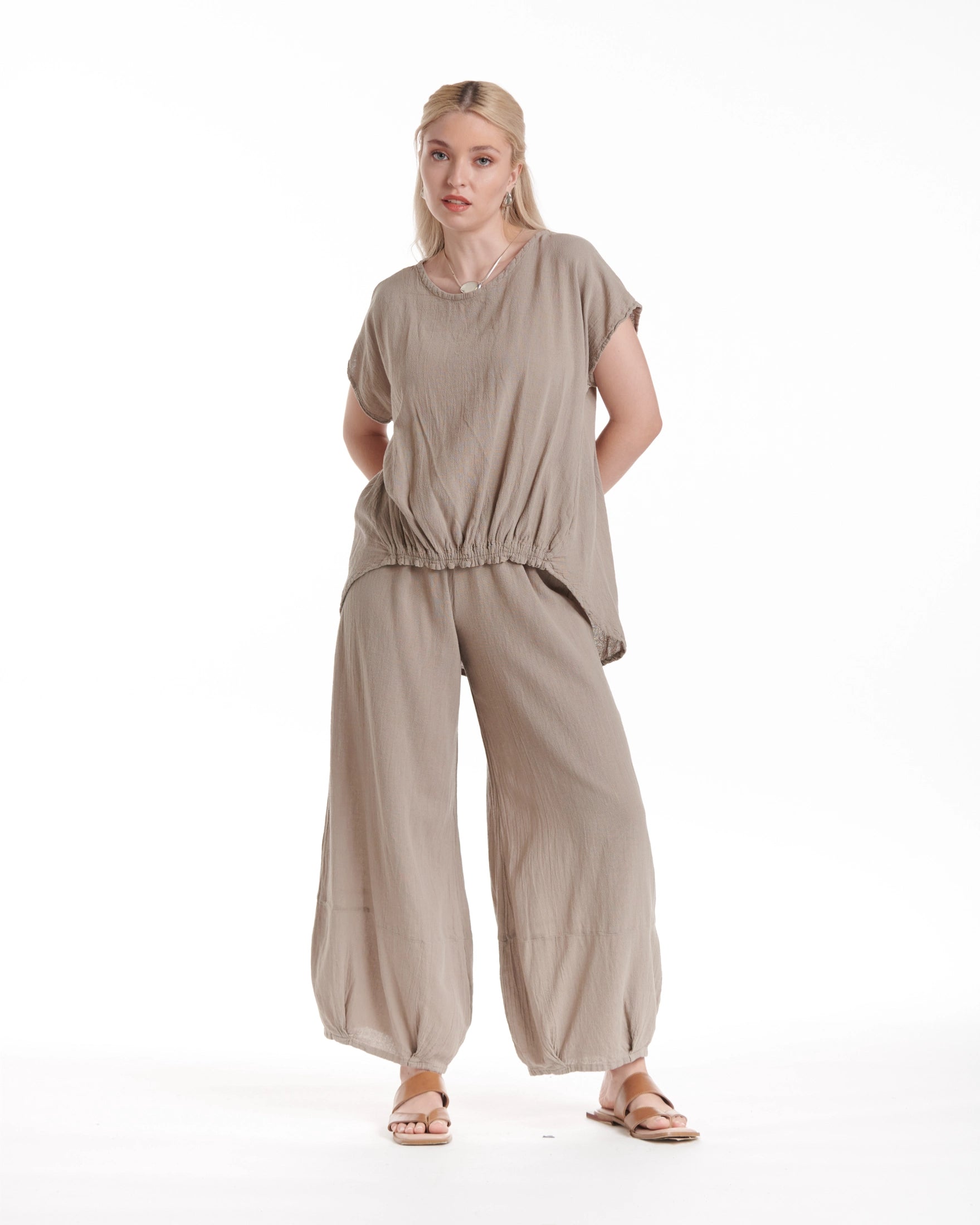 Ava Cotton Gauze Blouse – New Arrival-Oh My Gauze