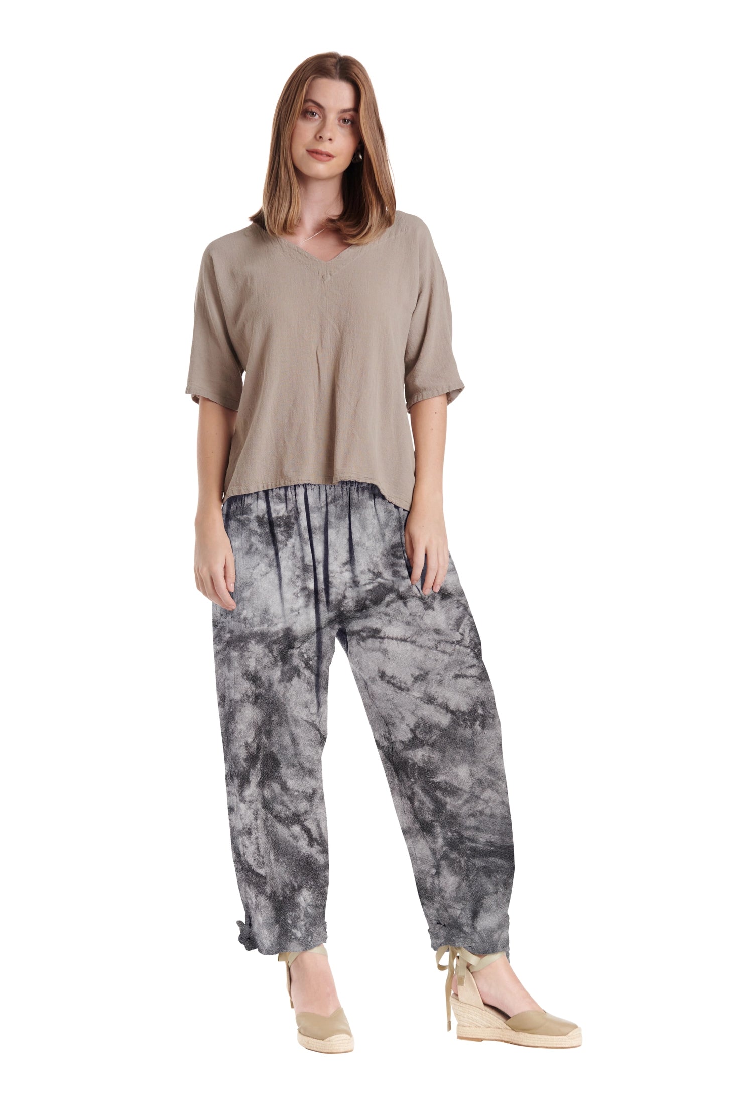 Bando Cotton Gauze Pants-Oh My Gauze