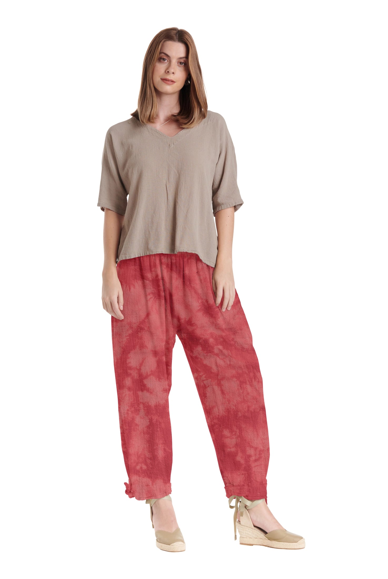 Bando Cotton Gauze Pants-Oh My Gauze