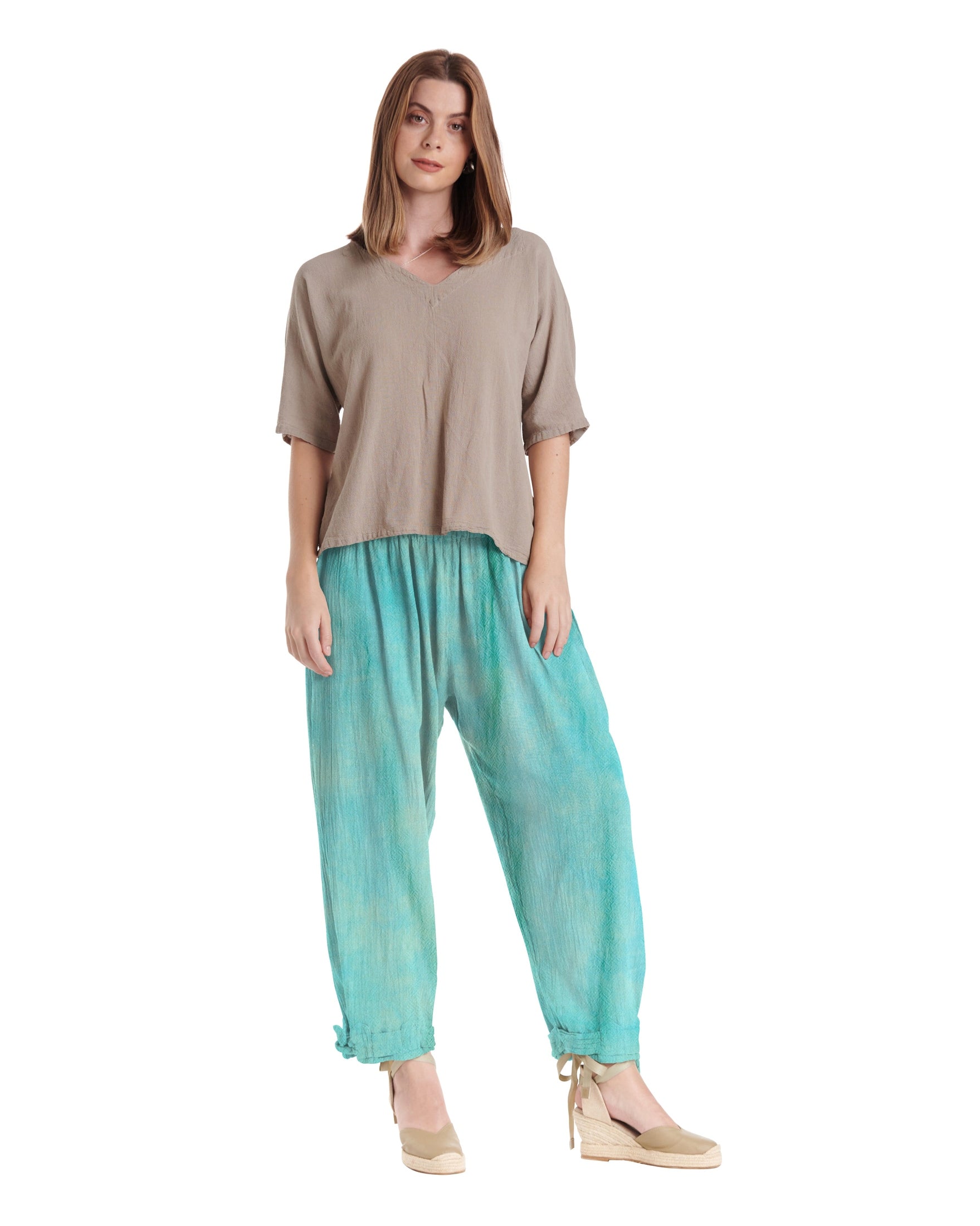 Bando Cotton Gauze Pants-Oh My Gauze