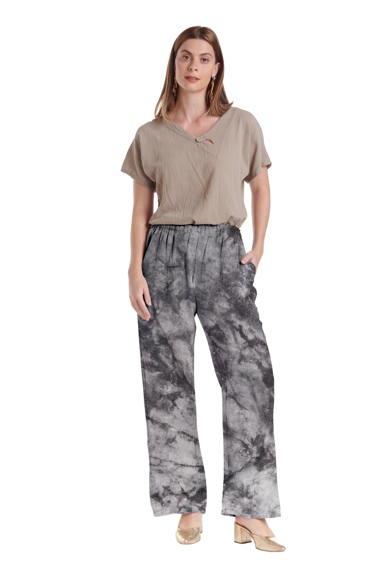 Basic Cotton Gauze Pants-Oh My Gauze