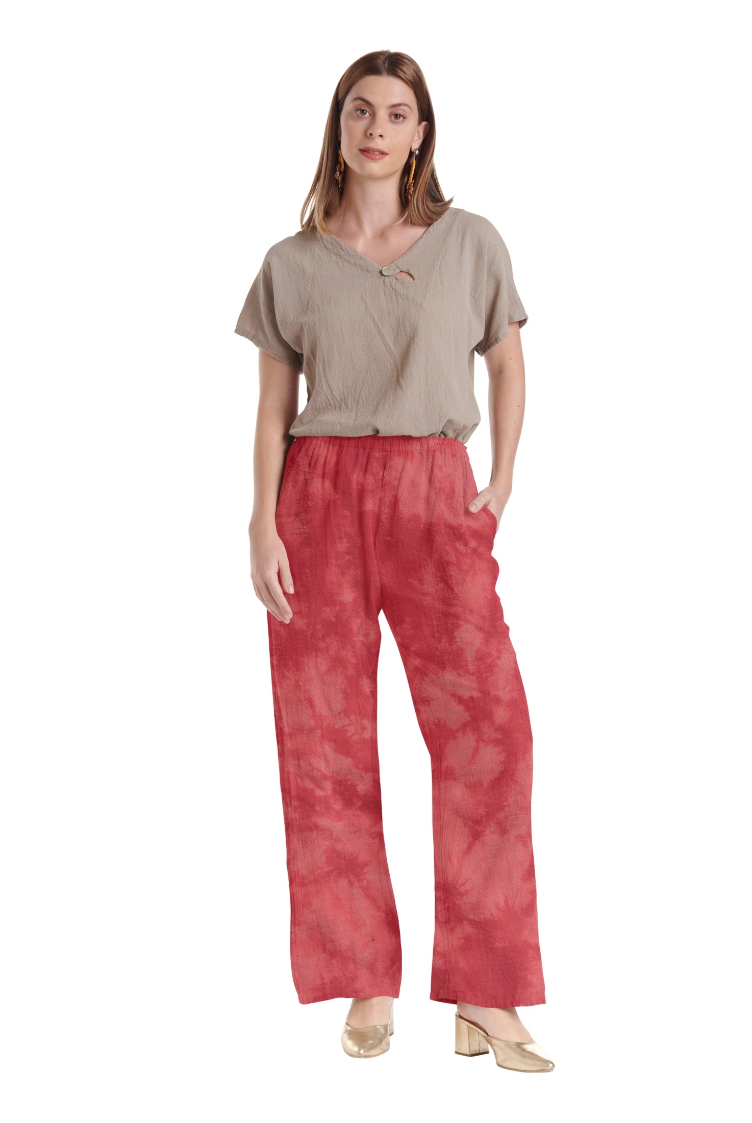 Basic Cotton Gauze Pants-Oh My Gauze
