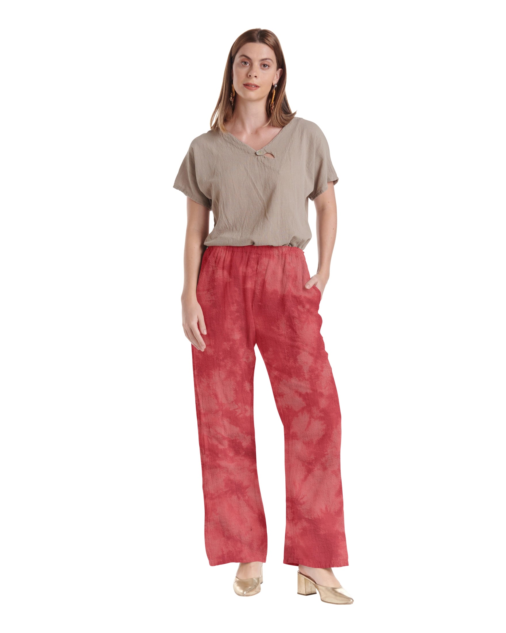 Basic Cotton Gauze Pants-Oh My Gauze