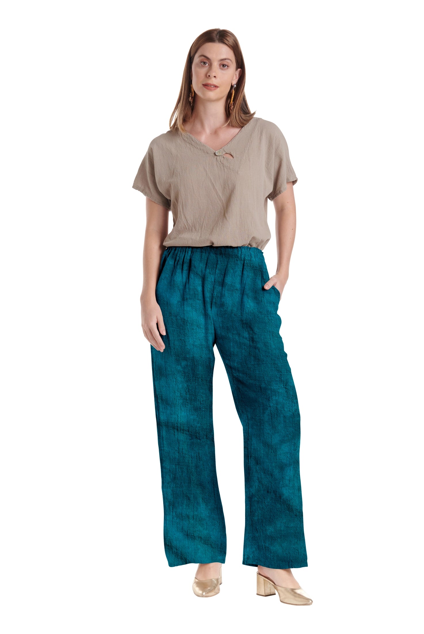 Basic Cotton Gauze Pants-Oh My Gauze