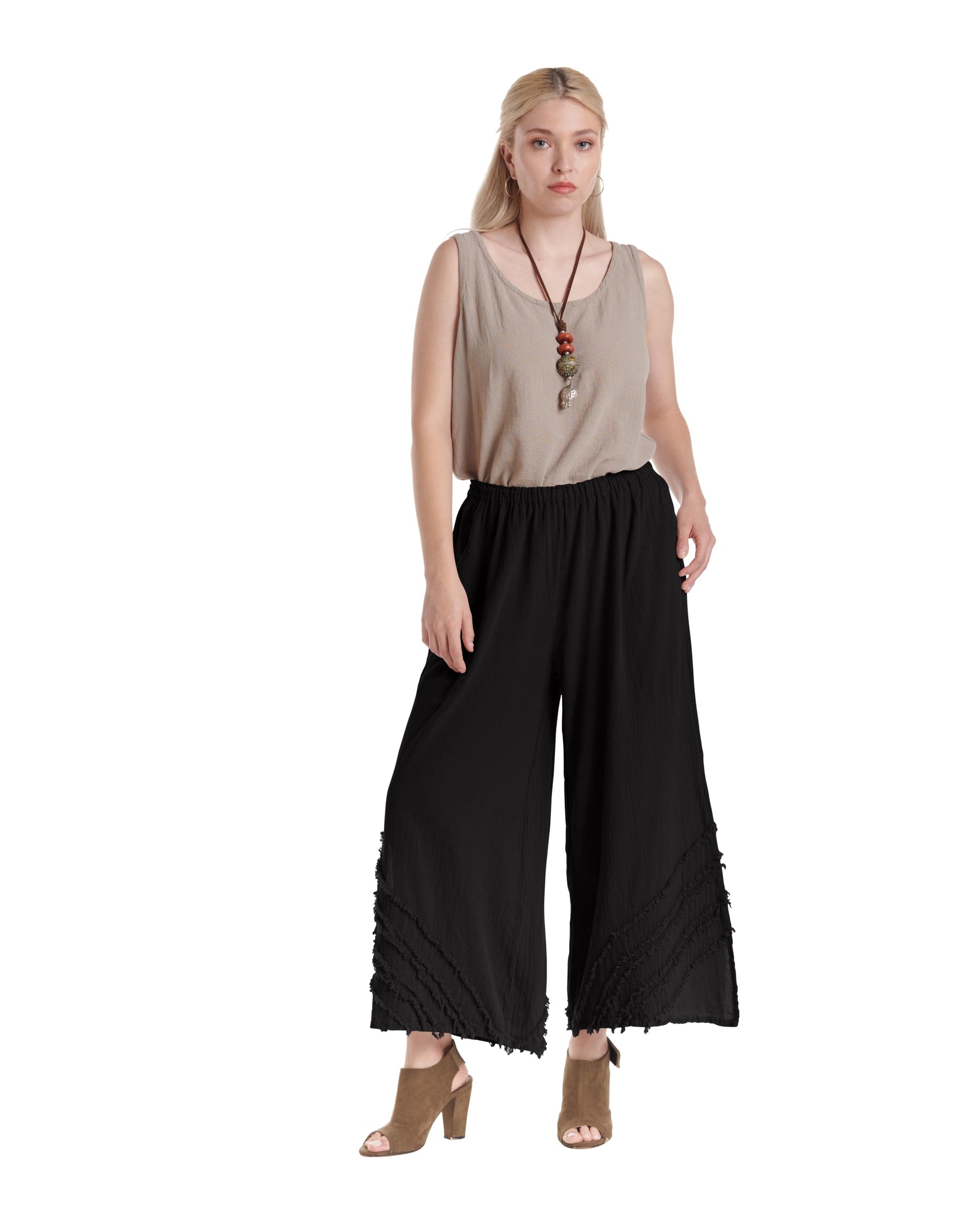 Bengal Cotton Gauze Pants-Oh My Gauze