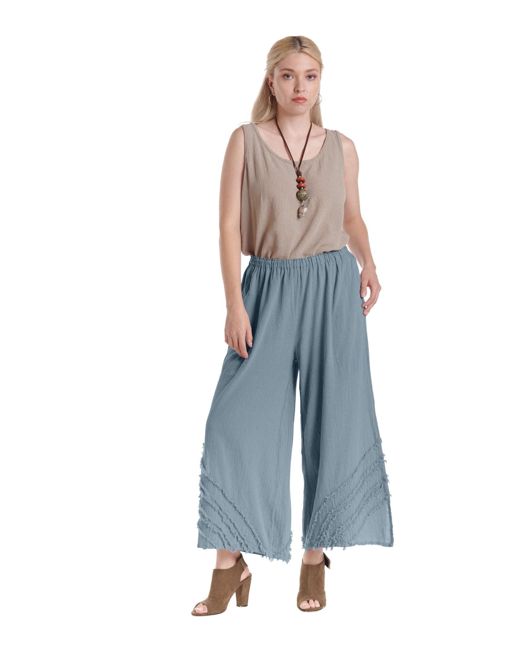 Bengal Cotton Gauze Pants-Oh My Gauze
