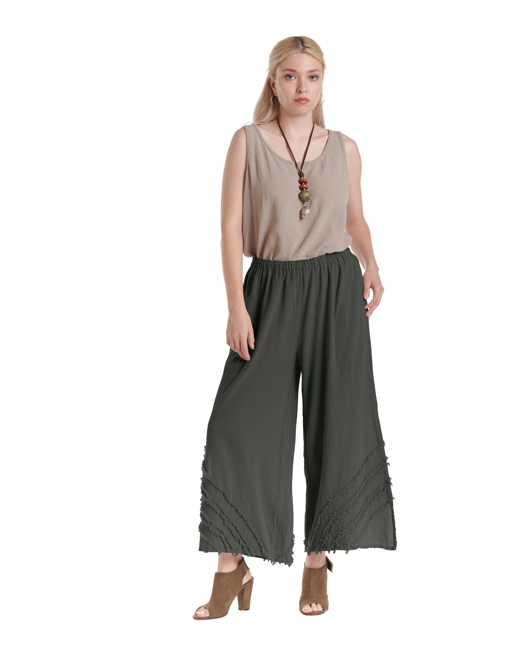 Bengal Cotton Gauze Pants-Oh My Gauze