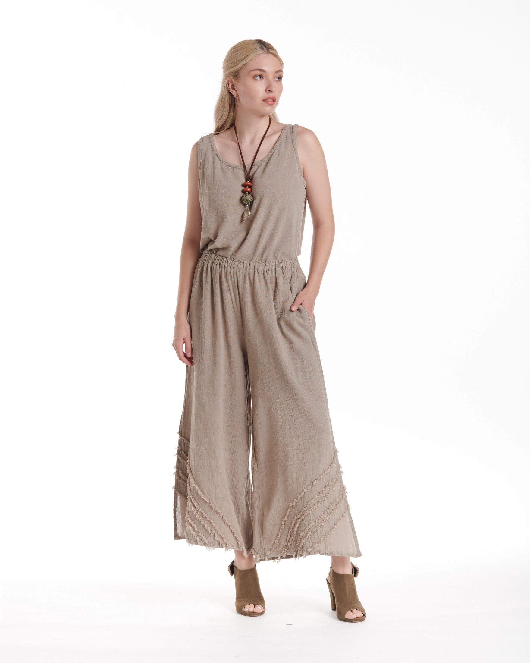 Bengal Cotton Gauze Pants-Oh My Gauze