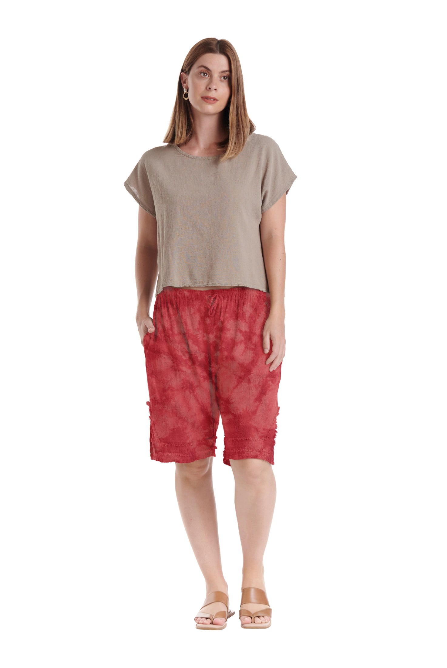 Bermuda Cotton Gauze Shorts – New Arrival-Oh My Gauze