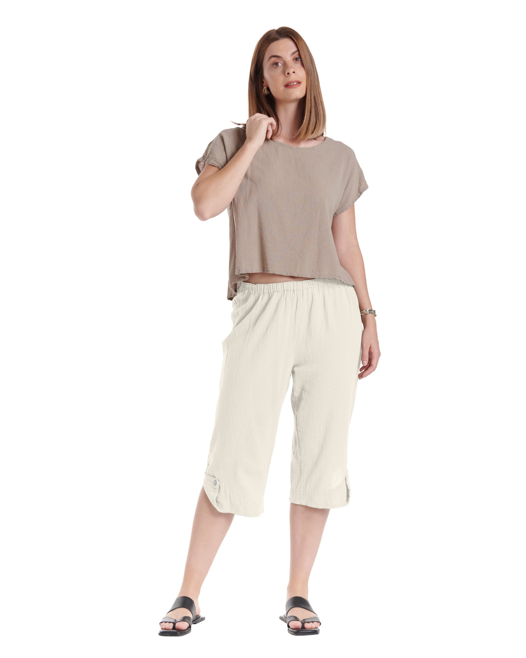 Beth Cotton Gauze Pants-Oh My Gauze