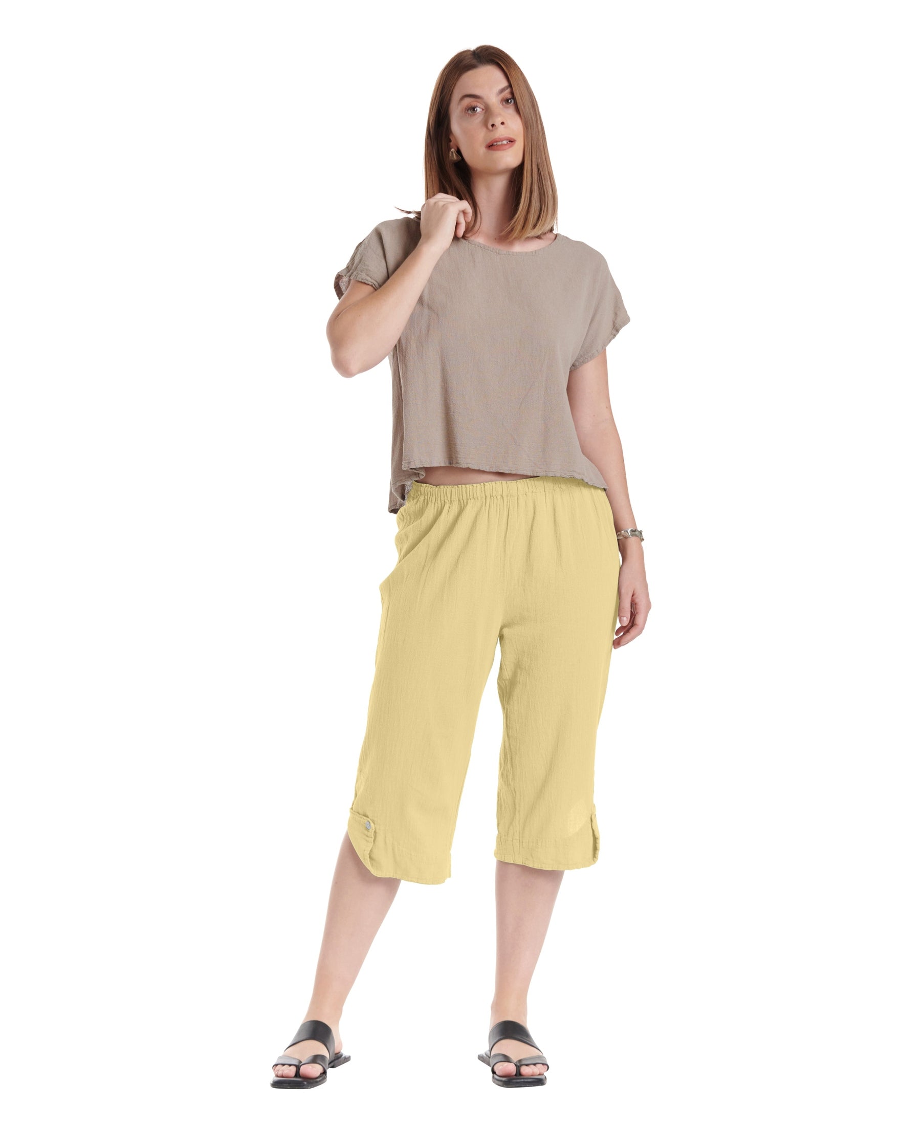 Beth Cotton Gauze Pants-Oh My Gauze