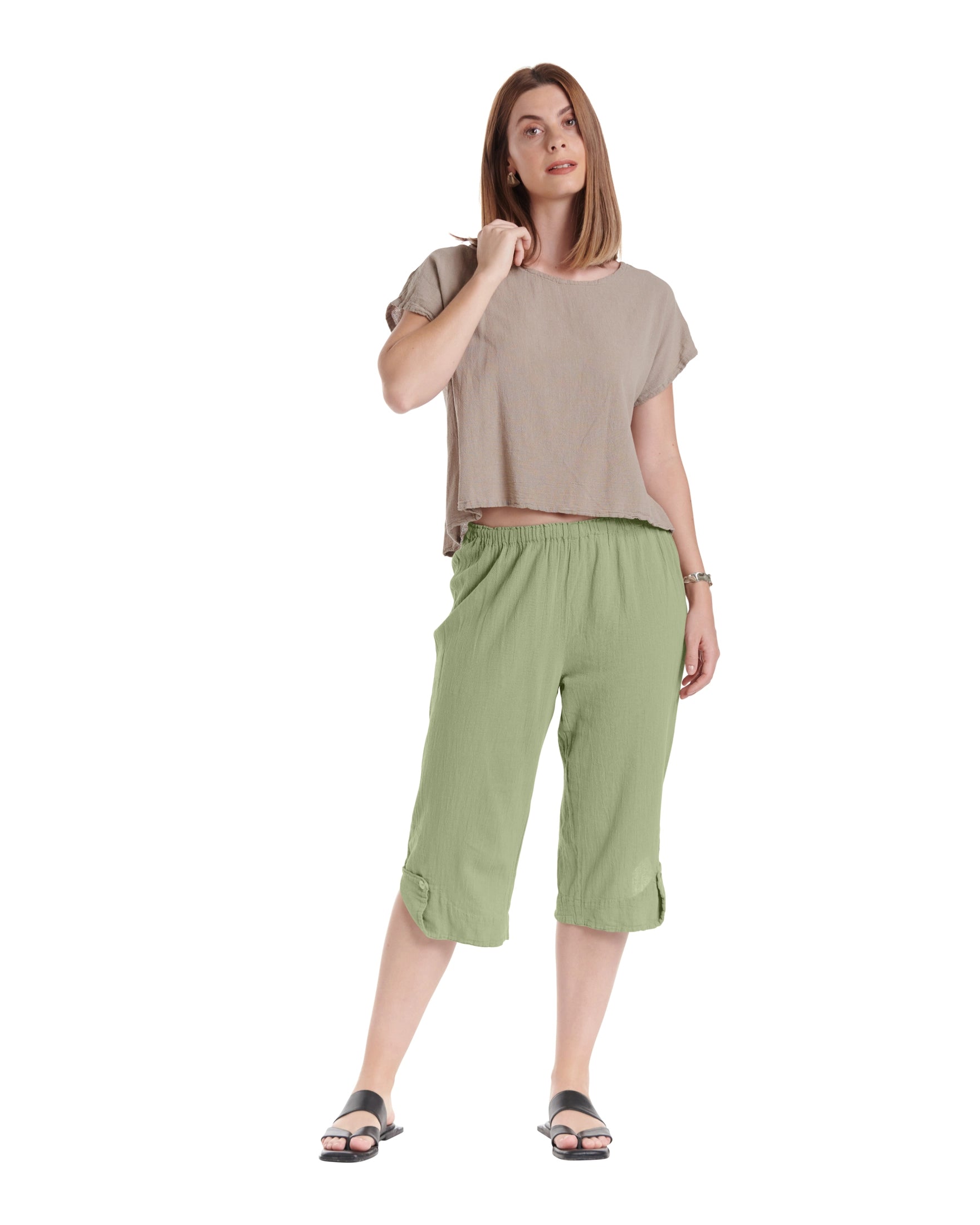 Beth Cotton Gauze Pants-Oh My Gauze
