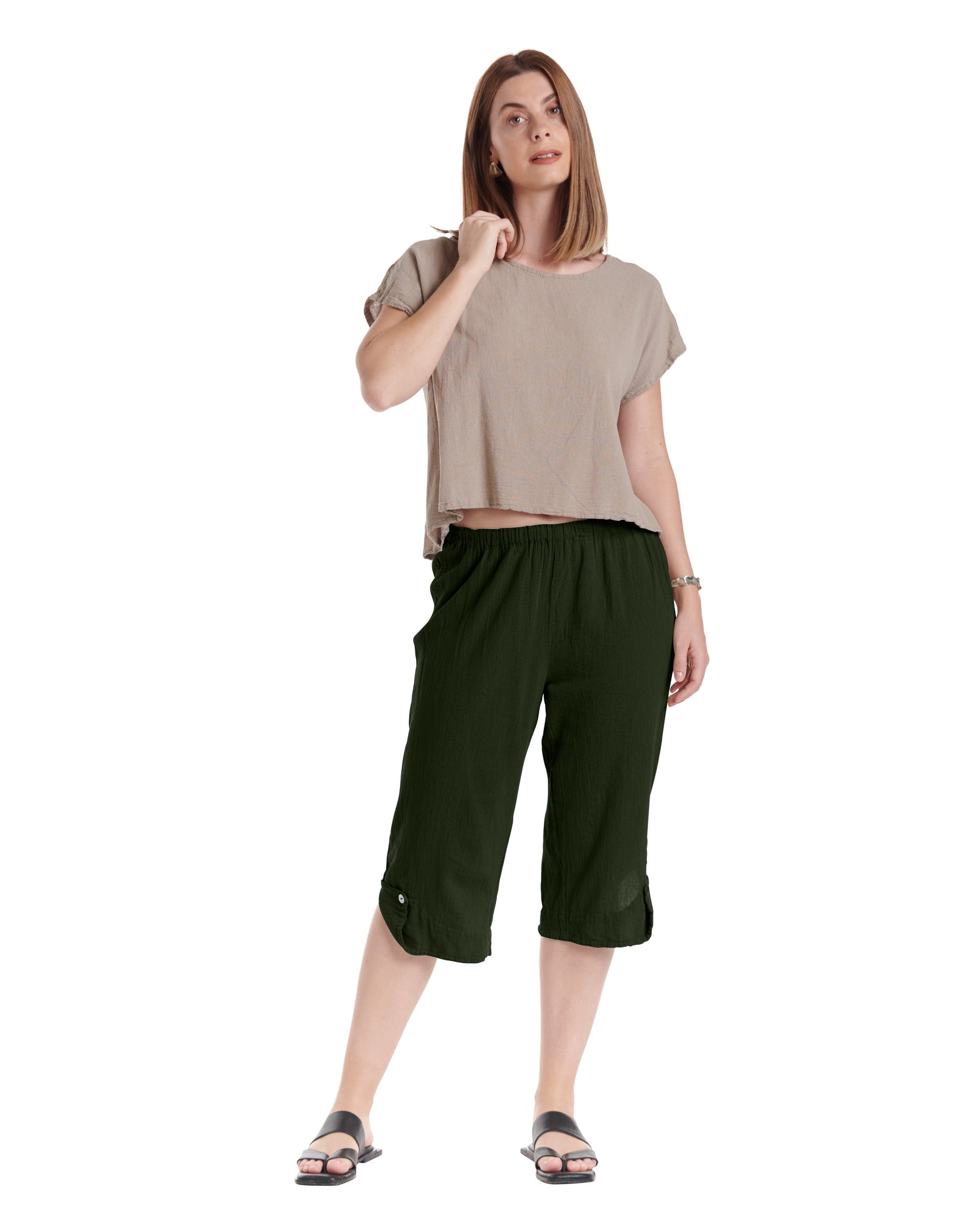 Beth Cotton Gauze Pants-Oh My Gauze