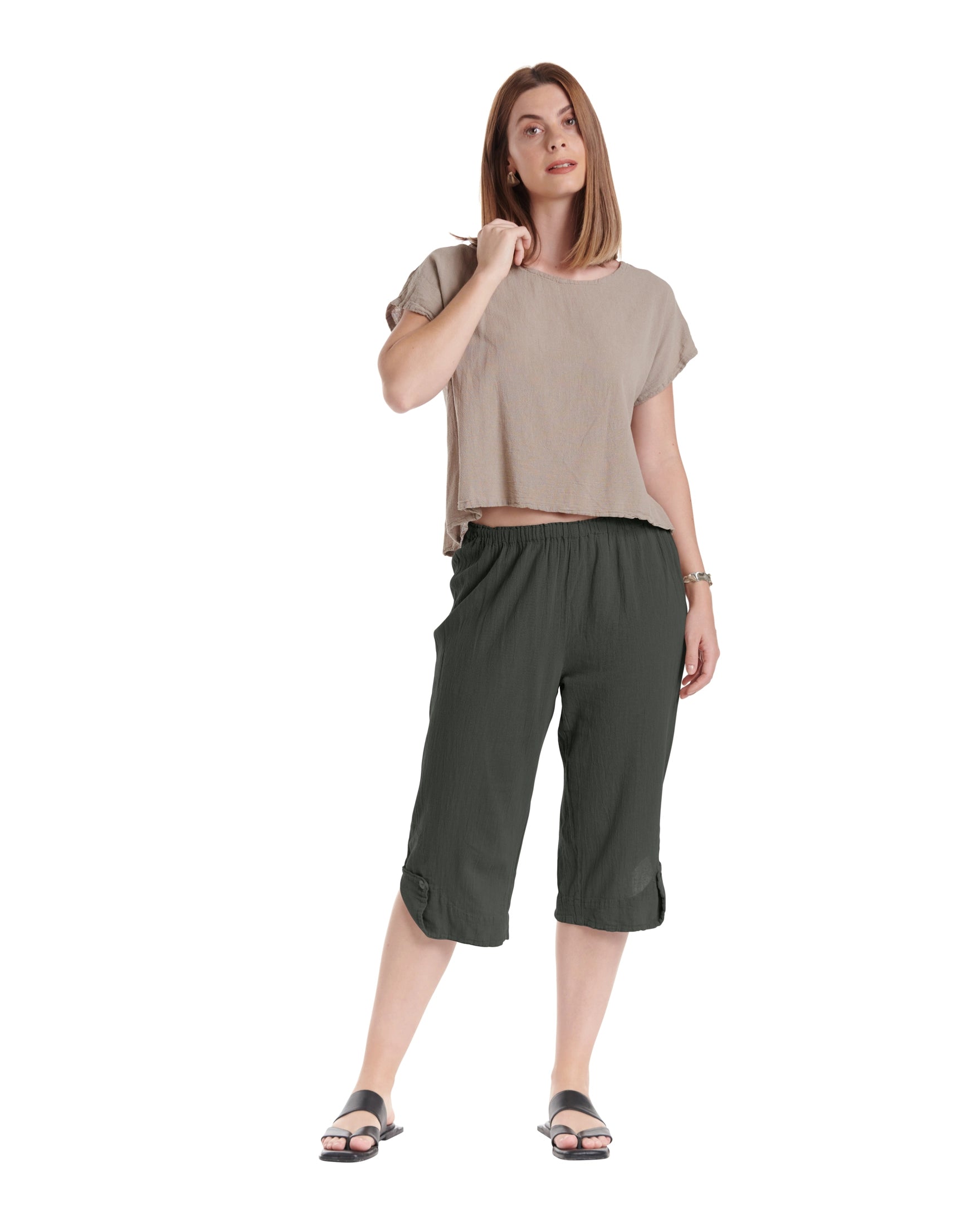 Beth Cotton Gauze Pants-Oh My Gauze