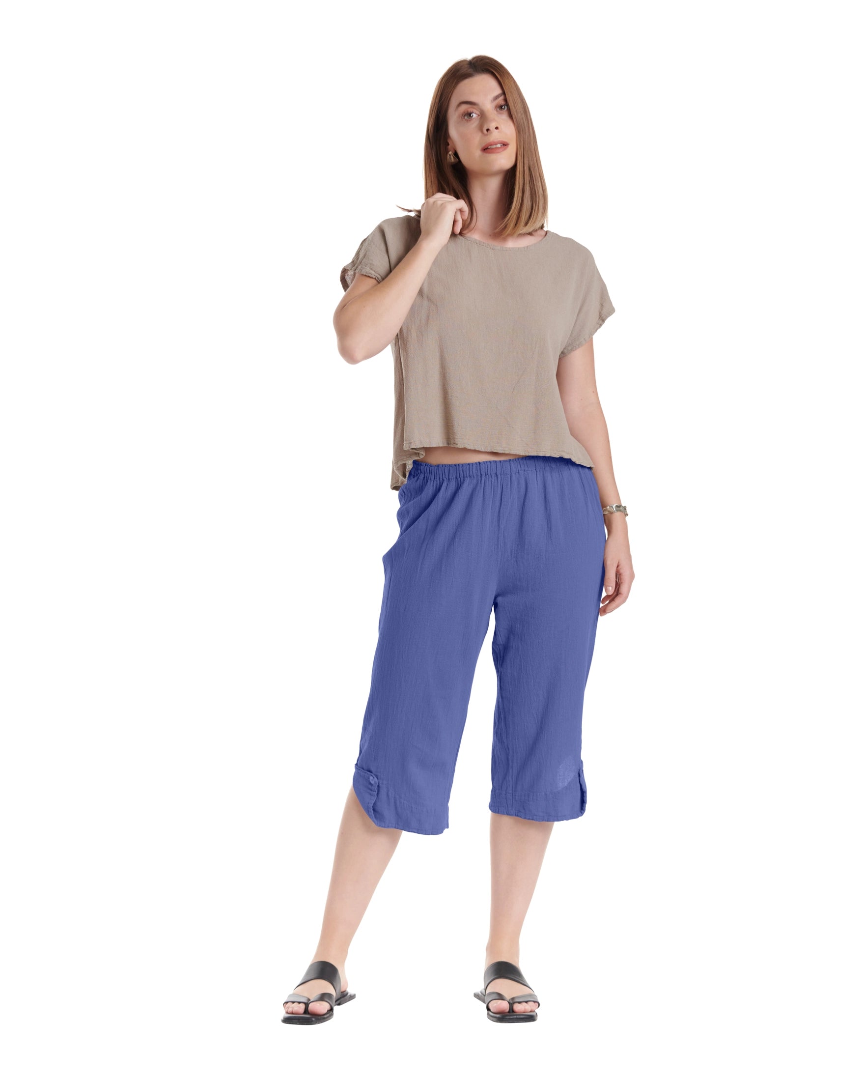 Beth Cotton Gauze Pants-Oh My Gauze