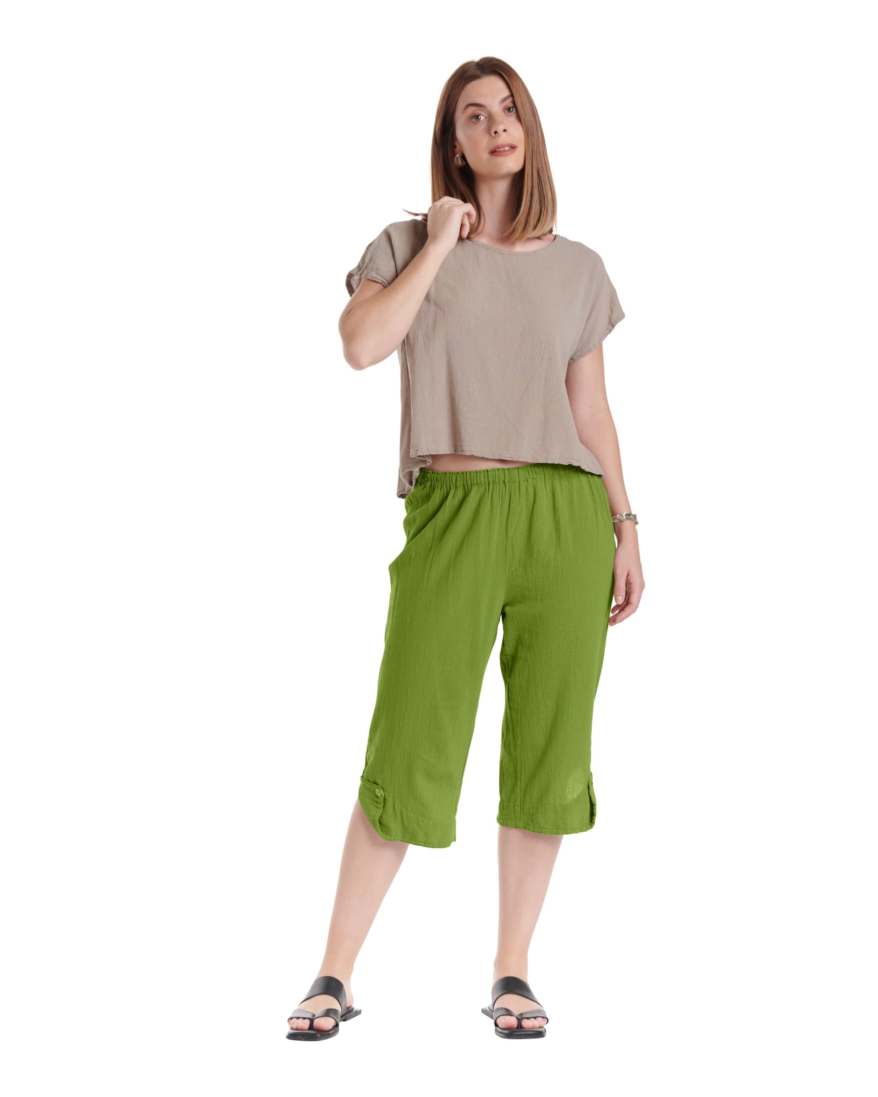 Beth Cotton Gauze Pants-Oh My Gauze