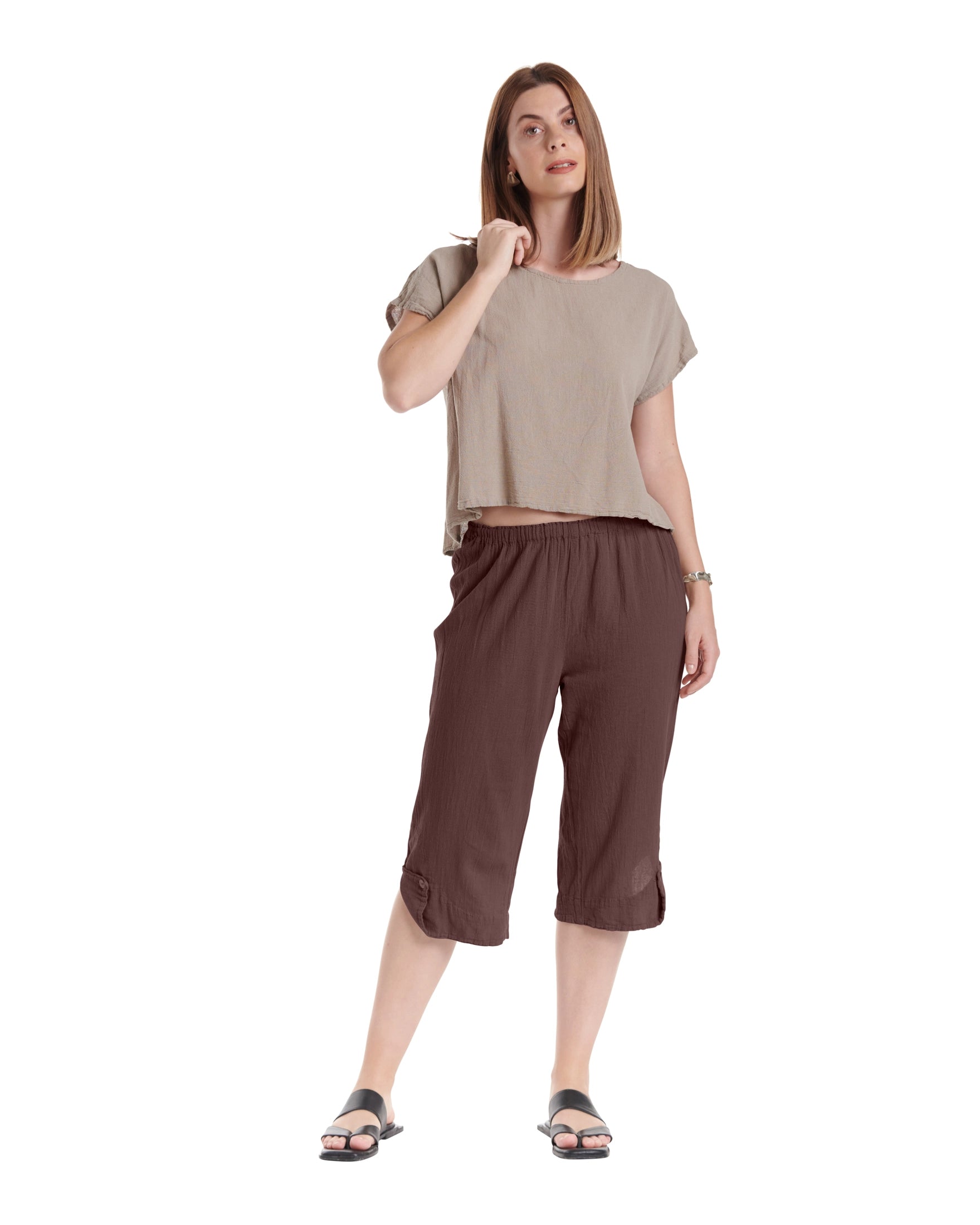Beth Cotton Gauze Pants-Oh My Gauze